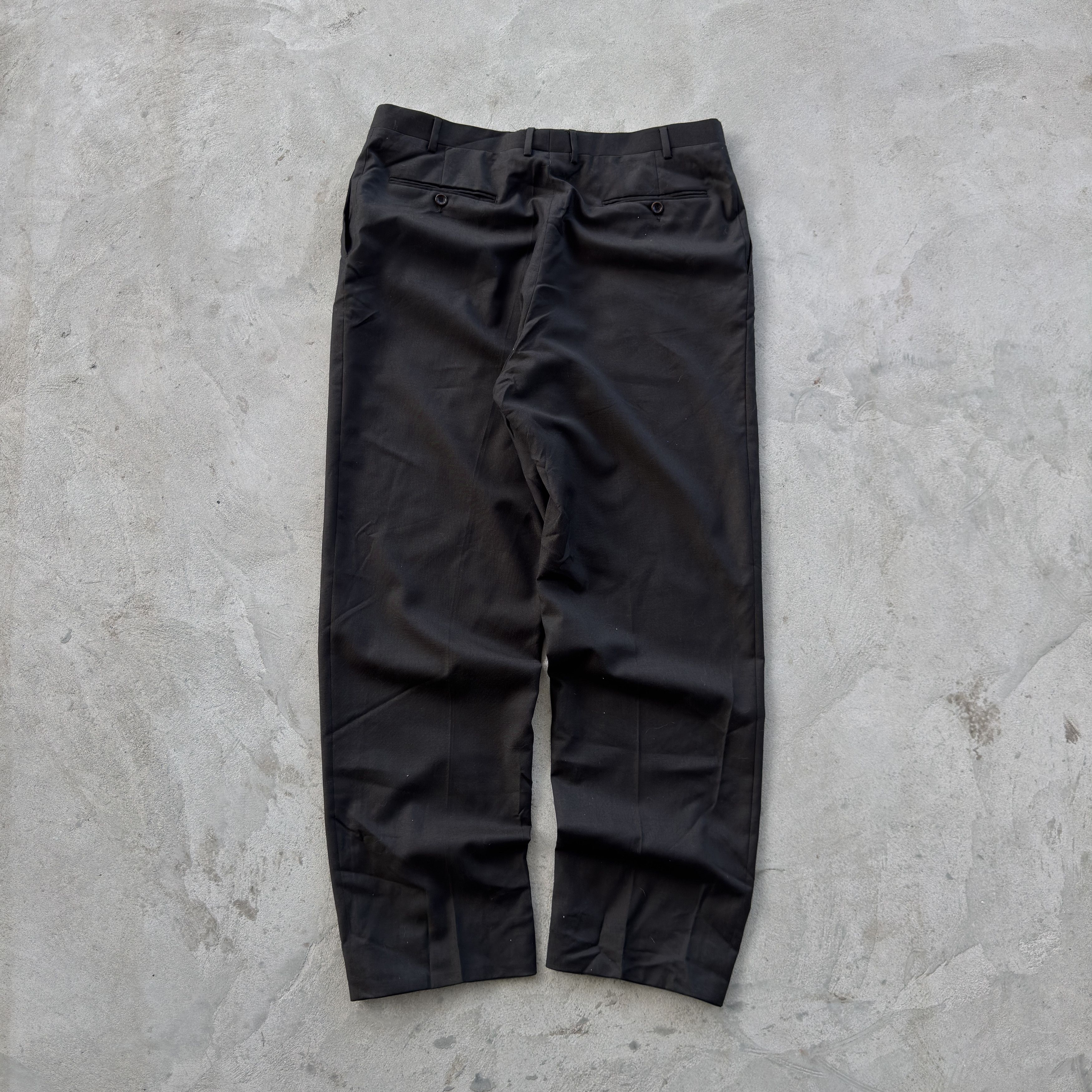 Canali Canali Proposta Pure Wool Black Trousers Pants 56 Size US 34 / EU 50 - 2 Thumbnail