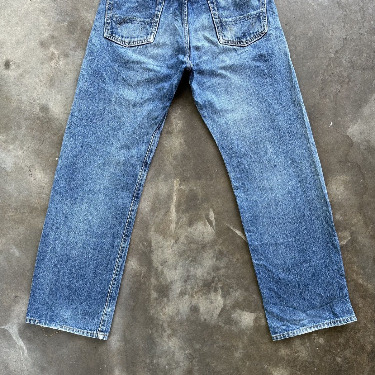 Japanese Brand Vintage Edwin 505x Redline Distressed Faded Denim Jean Pant Size US 28 / EU 44 - 10 Thumbnail