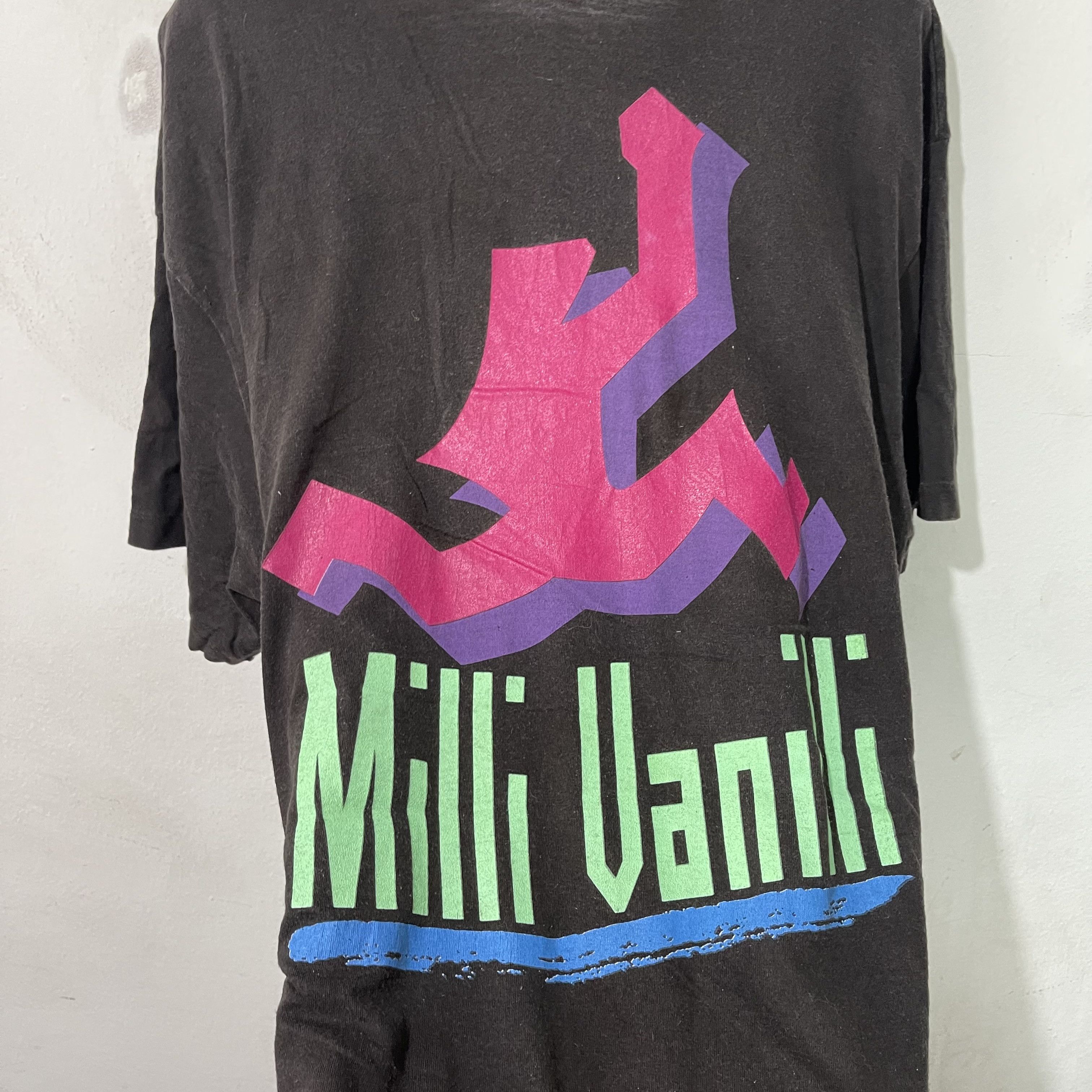 Band Tees Vintage 1990 Milli Vanilli Shirt Size US XL / EU 56 / 4 - 5 Thumbnail