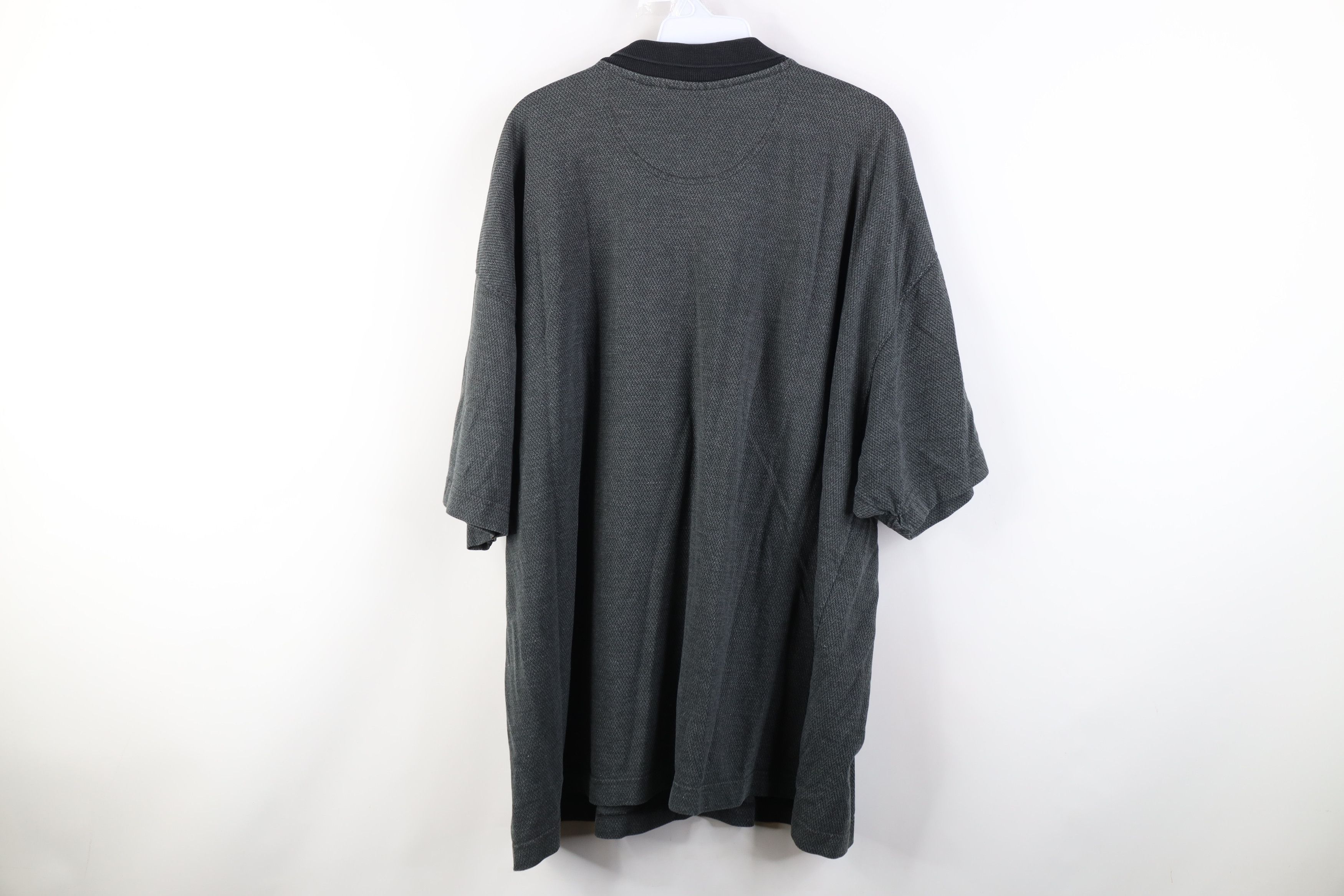 Vintage Vintage 90s Streetwear Fit Herringbone Knit Golf Polo Shirt Size US XL / EU 56 / 4 - 10 Thumbnail