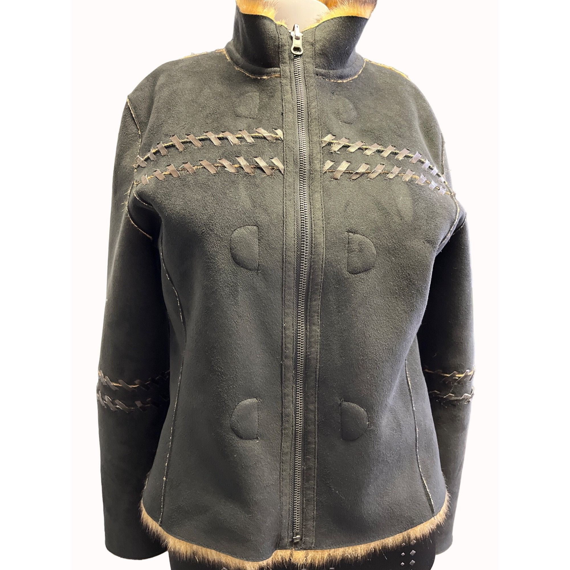 Other Vintage Women's Brown Faux Fur Reversible Coat Size L SKU 57 Size L / US 10 / IT 46 - 4 Thumbnail