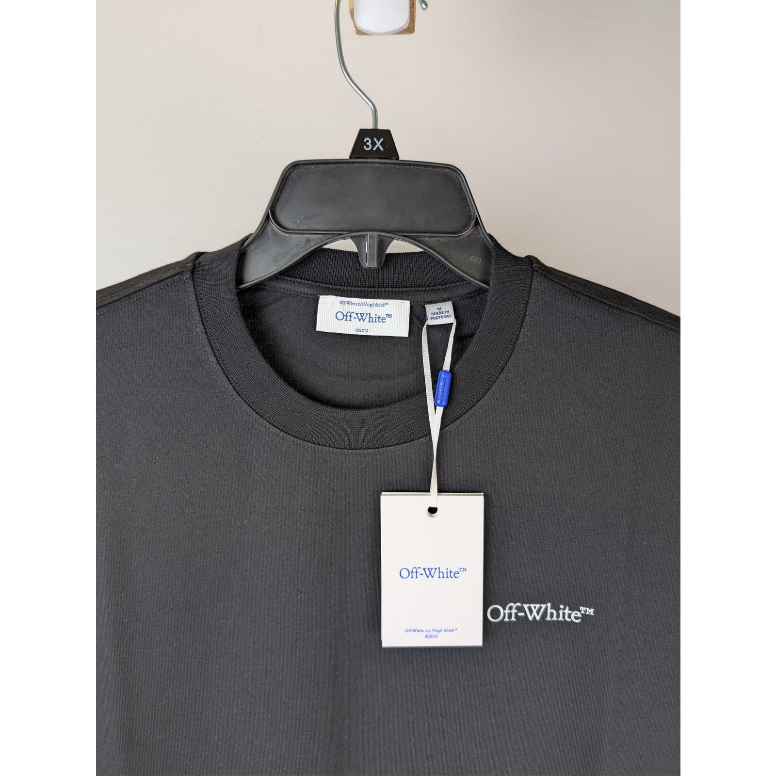 Off-White o1rshd1 Q:2 / Pixel Diag Skate L/S T-Shirt in Black/White Size US XL / EU 56 / 4 - 7 Thumbnail