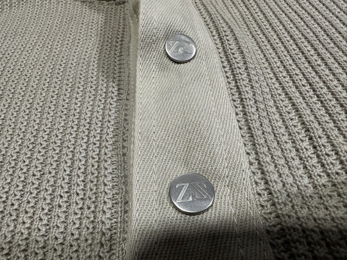 Designer × Ermenegildo Zegna 🔥Vintage Zegna Sport Ribbed Knit Double Layer Polo Ls Shirt Size US M / EU 48-50 / 2 - 5 Thumbnail