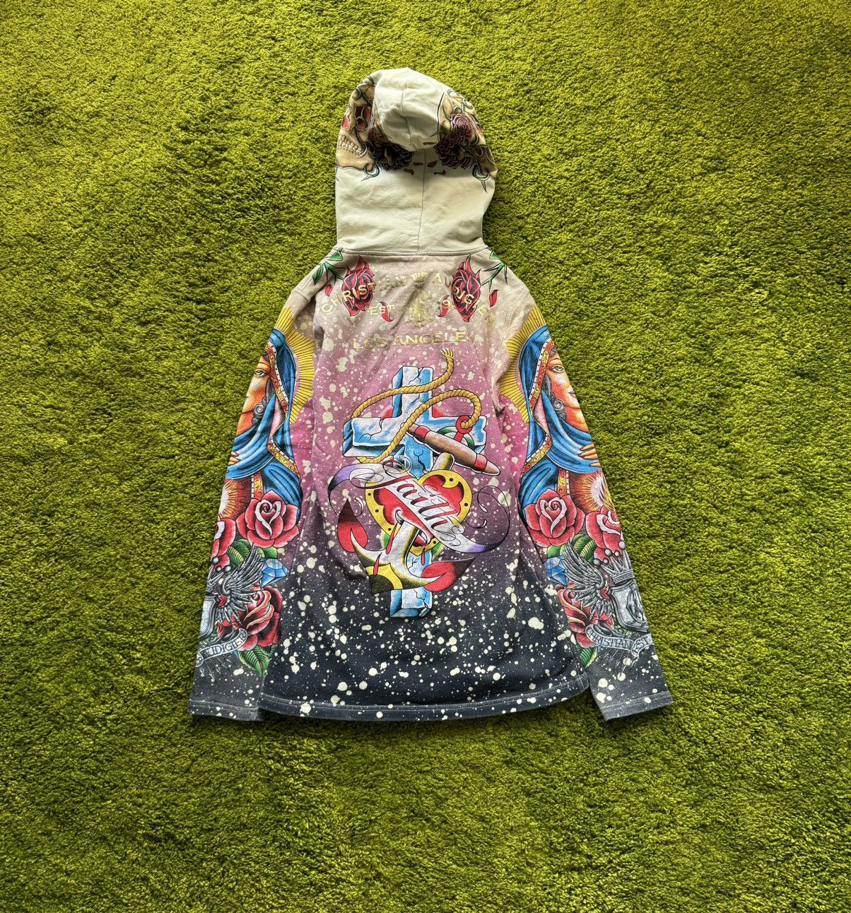Christian Audigier × Ed Hardy × Vintage Christian Audigier Y2K vintage Saint Virgin Mary hoodie Size S / US 4 / IT 40 - 2 Thumbnail