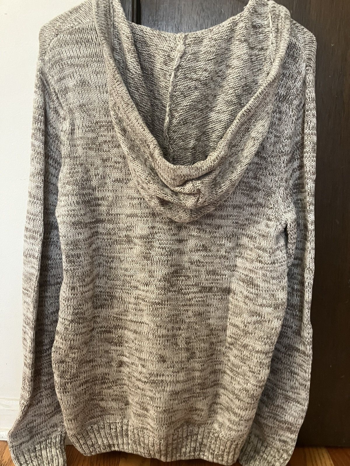 Urban Pipeline Urban Pipeline Hooded Henley Knit Sweater Cream Small NWT Size US S / EU 44-46 / 1 - 6 Thumbnail