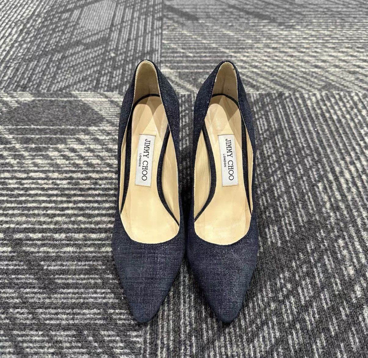 Jimmy Choo Jimmy Choo Denim High Heels J42 Size US 6.5 / IT 36.5 - 2 Thumbnail