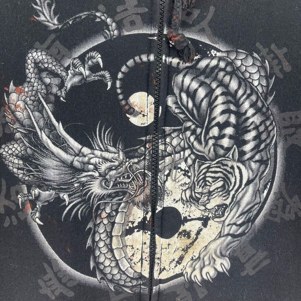 Japanese Brand × Vintage Haraju Dragon Tigers Zip Up Hoodie Sweatshirt Size US M / EU 48-50 / 2 - 8 Thumbnail