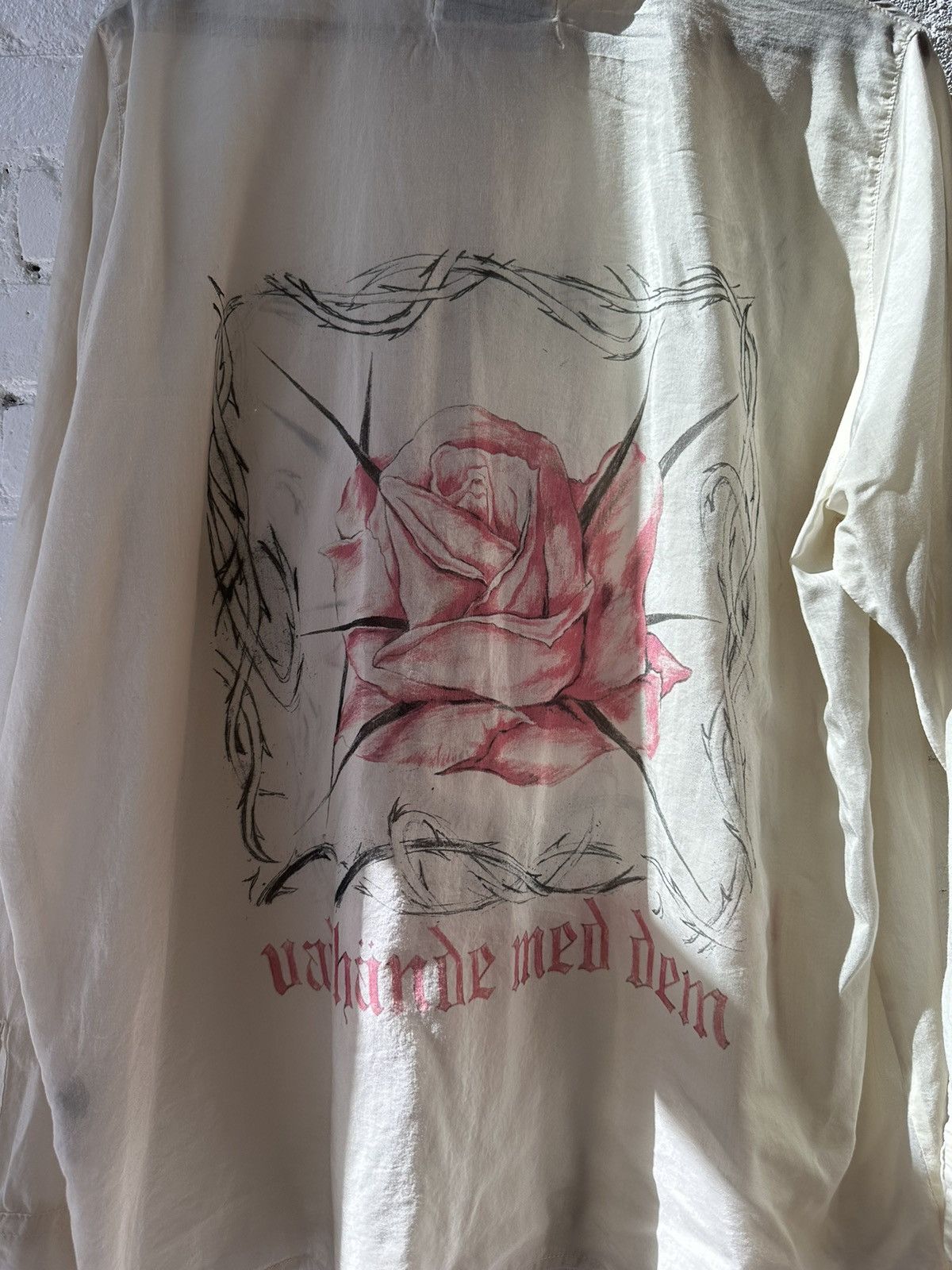 Enfants Riches Deprimes ERD SILK ROSE BUTTON UP SZ L Size US M / EU 48-50 / 2 - 5 Thumbnail