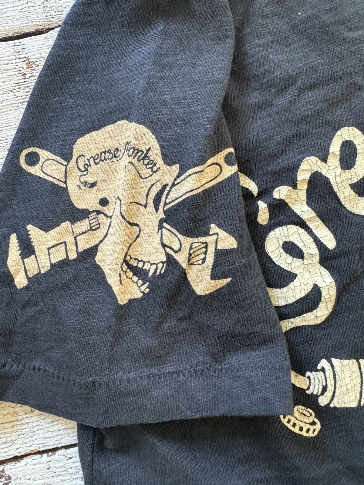Johnson Motors × Vintage Grease monkey skull racing tshirt Size US M / EU 48-50 / 2 - 4 Thumbnail