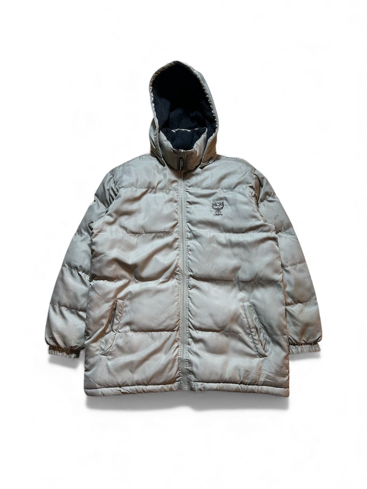 MCM Vintage MCM Puffer Hoodie Zipper Jacket Size US L / EU 52-54 / 3 - 1 Thumbnail