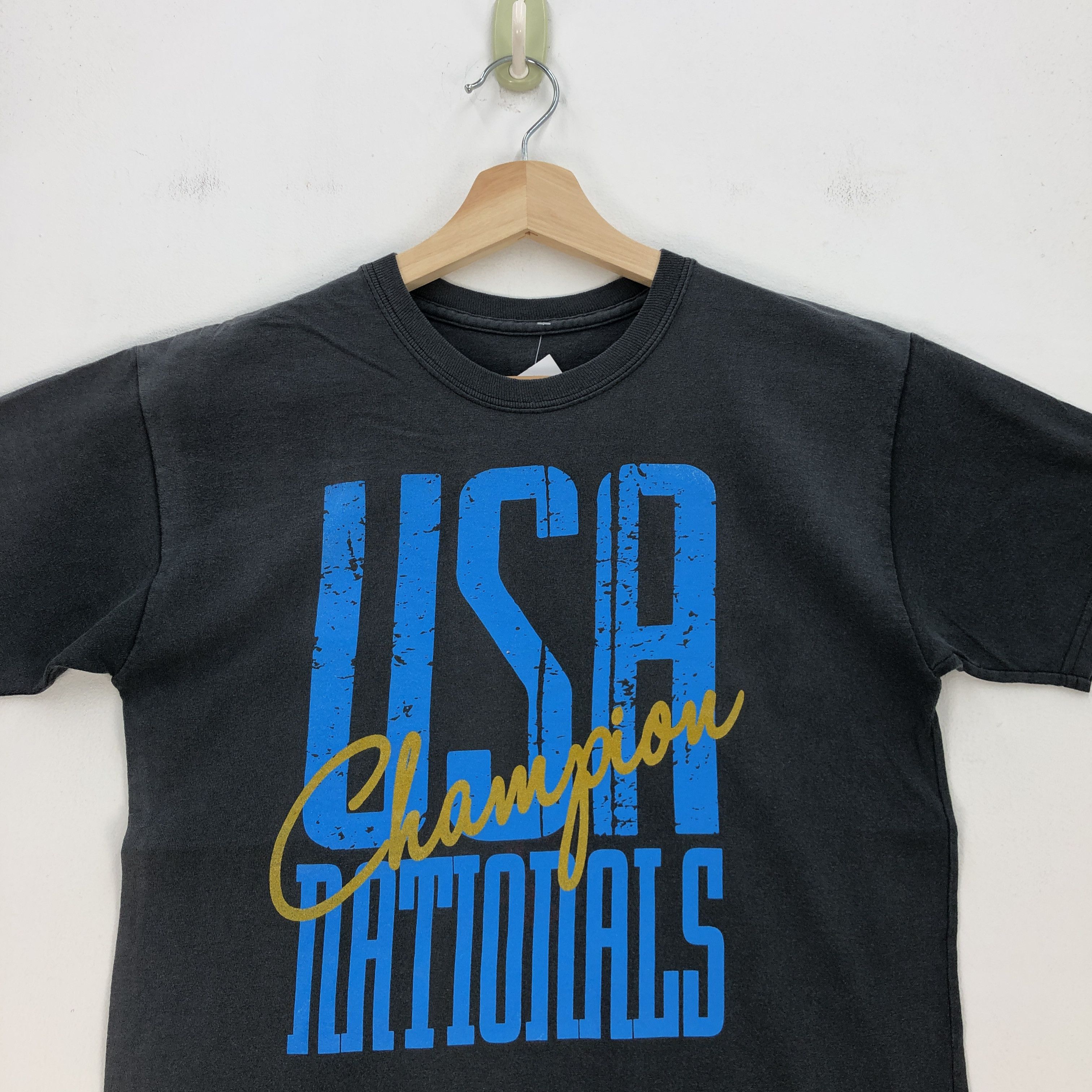Vintage Vintage 90s T Shirt Dance Team USA Champion Nationals Tees Size US S / EU 44-46 / 1 - 3 Thumbnail