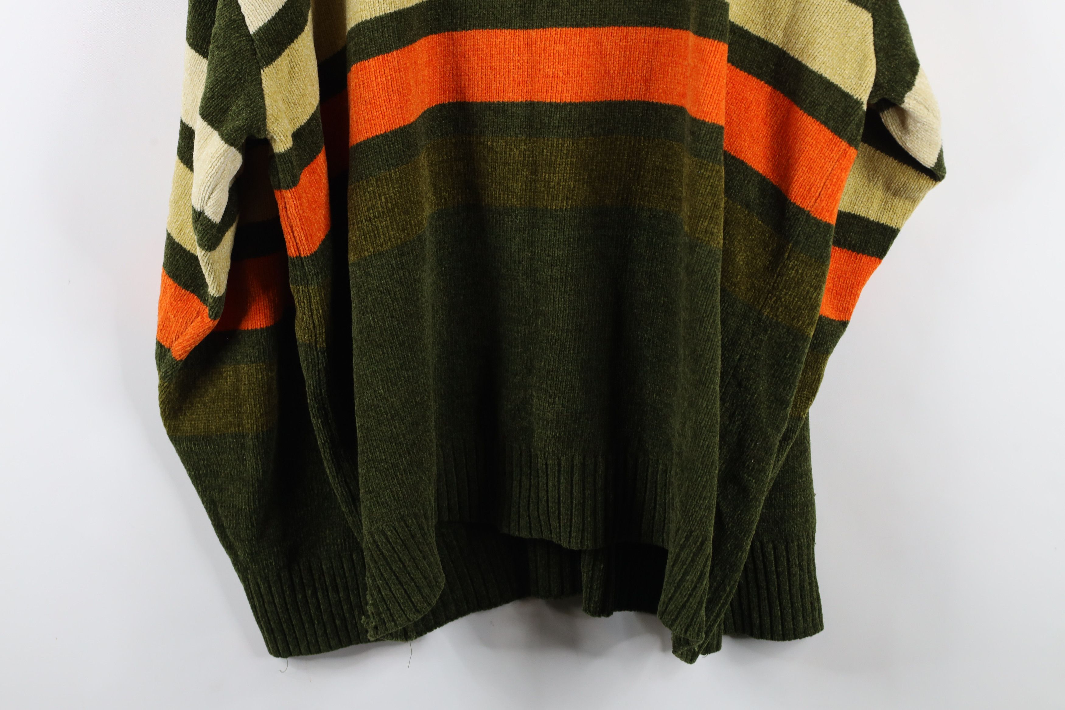 Phat Farm × Vintage Vintage 90s Y2K Phat Farm Striped Fleece Mock Neck Sweater Size US XXL / EU 58 / 5 - 14 Thumbnail
