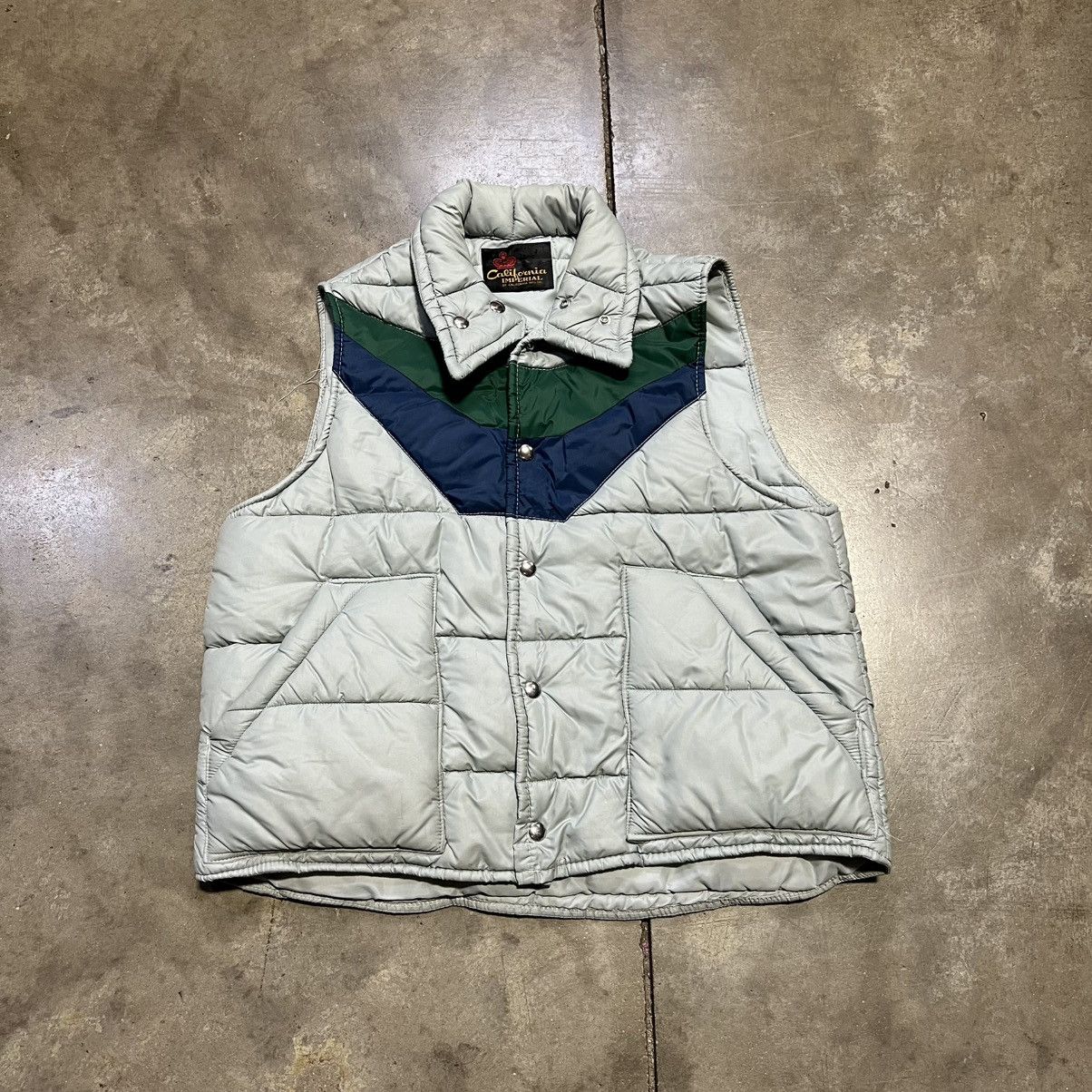 Vintage Vintage Striped Puffer Vest Western Rodeo Quilted 70s 80s Size US M / EU 48-50 / 2 - 1 Thumbnail