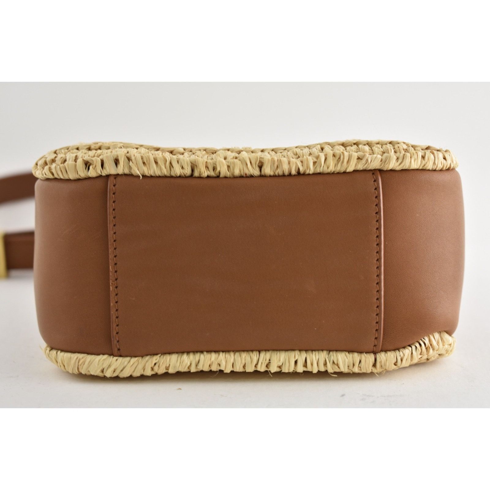 Yves Saint Laurent Saint Laurent Baby Le 5 A 7 Raffia YSL Hobo Bucket Bag Size ONE SIZE - 18 Thumbnail