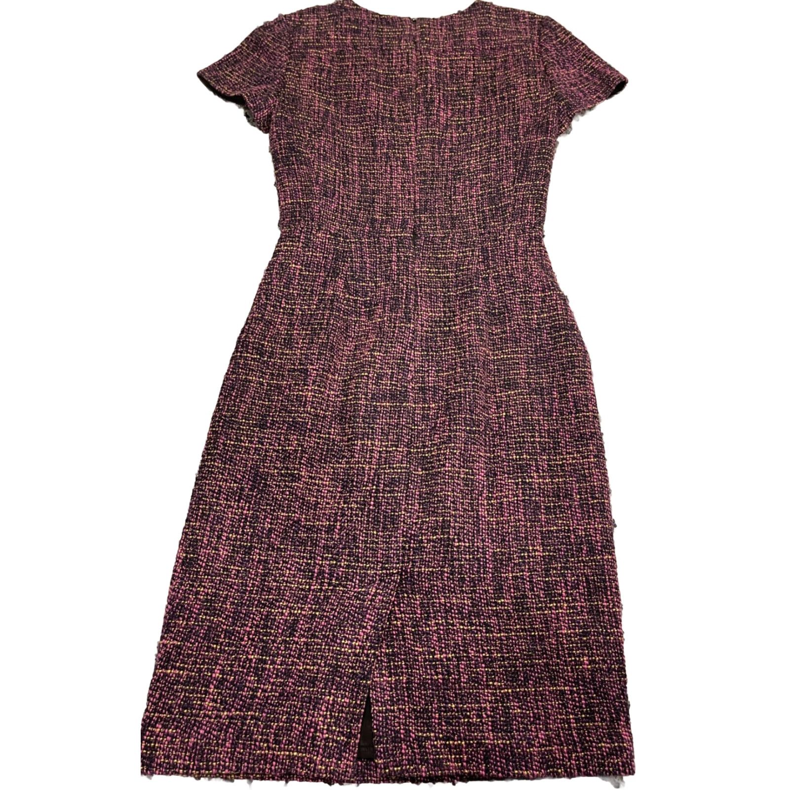 Boden Boden Chic Tweed Shift Dress Cotton Blend Multicolor Knee Length Womens Dress 2 US Regular Career Dress Size XS / US 0-2 / IT 36-38 - 6 Thumbnail