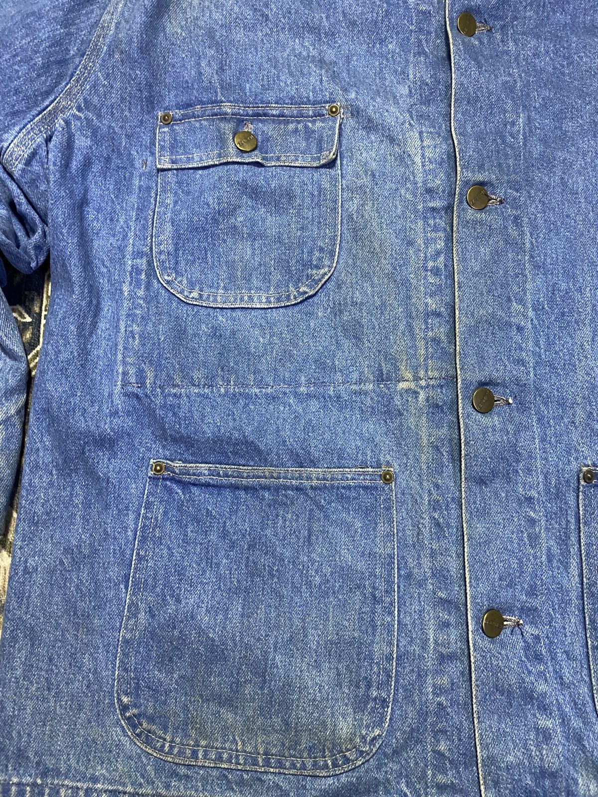 Carhartt Vintage 80s Carhartt Chore Denim Jacket Size US L / EU 52-54 / 3 - 4 Thumbnail