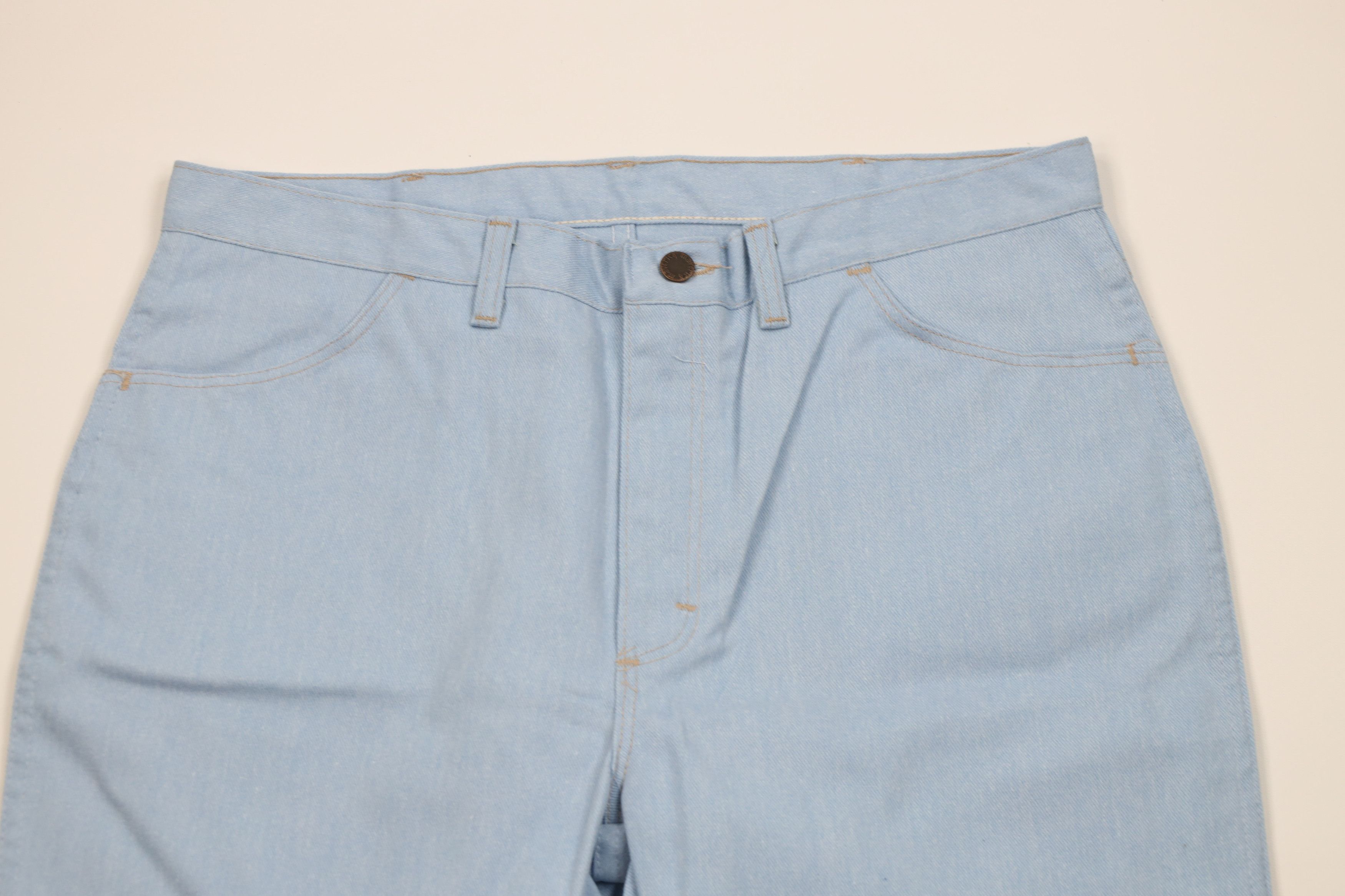 Vintage Deadstock Vintage 70s Streetwear Wide Leg Denim Jeans USA Size US 38 / EU 54 - 2 Thumbnail