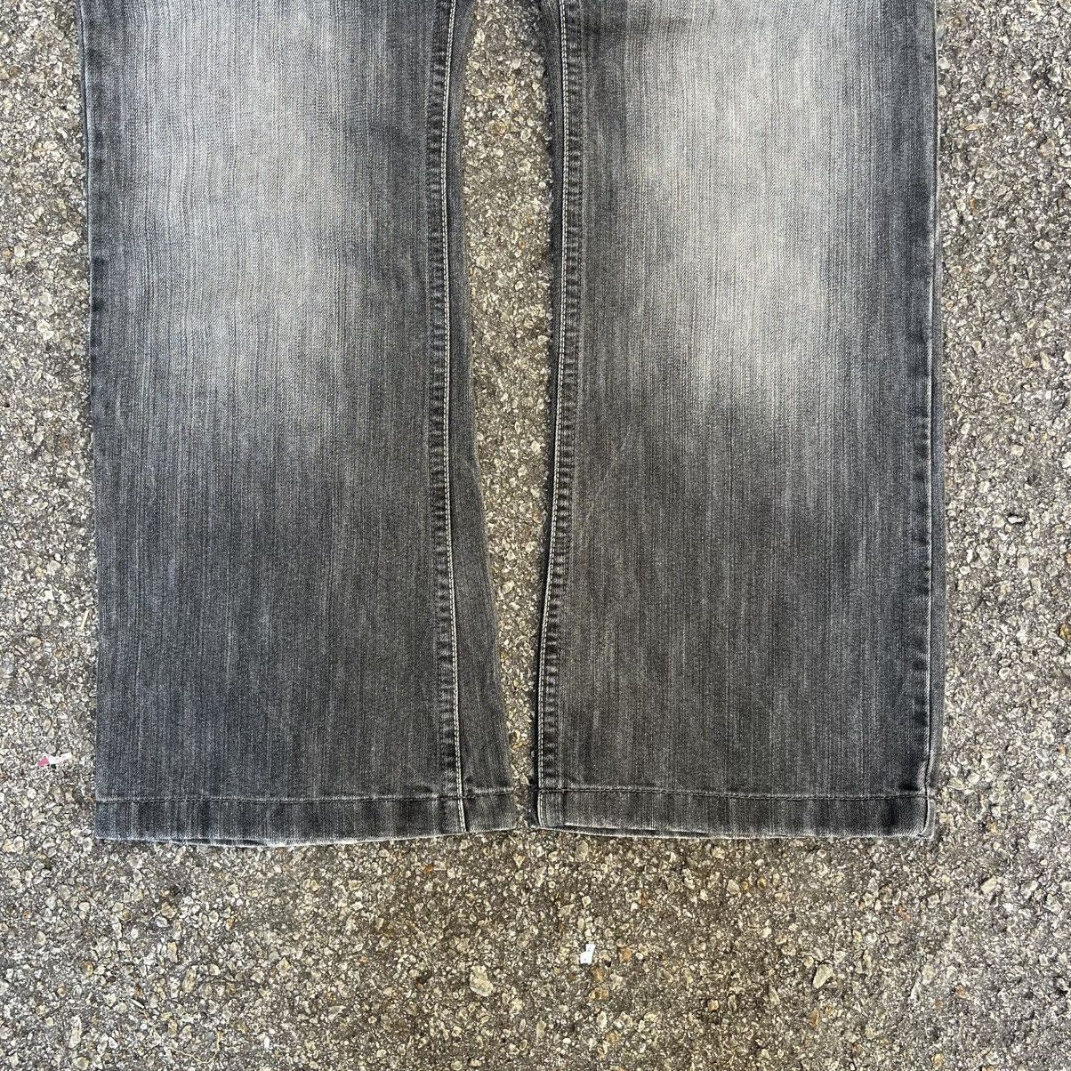 Southpole Y2K Southpole Baggy Faded Balck Jeans Flare Wide Leg Denim Size US 36 / EU 52 - 2 Thumbnail
