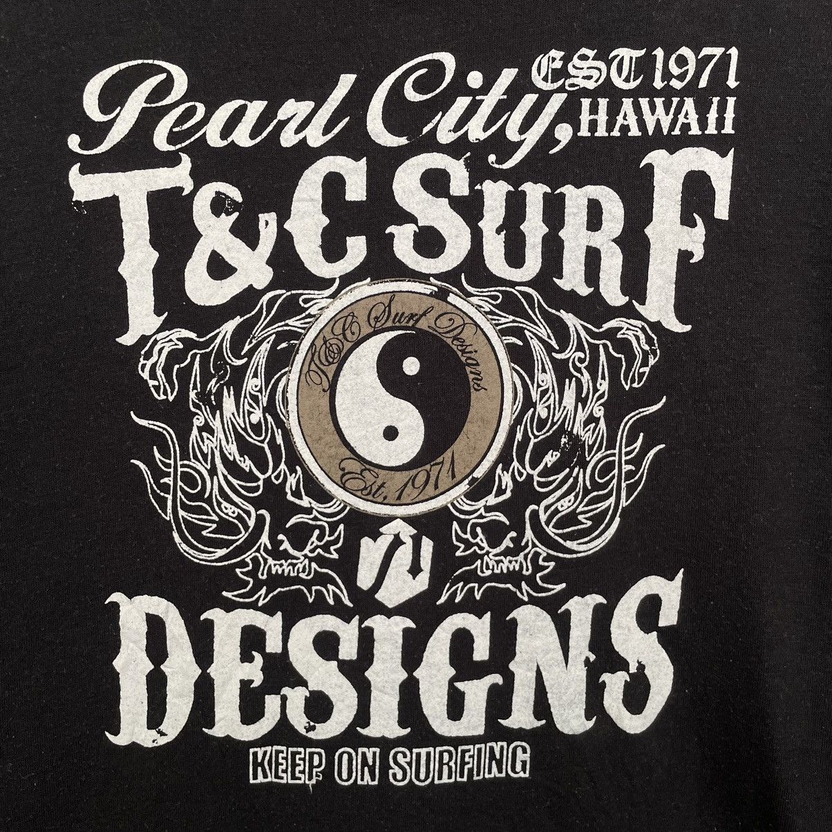 Vintage Y2K T&C Surf Dragon Affliction Sukajan Ed Hardy Karakuri L/S Size US L / EU 52-54 / 3 - 2 Thumbnail