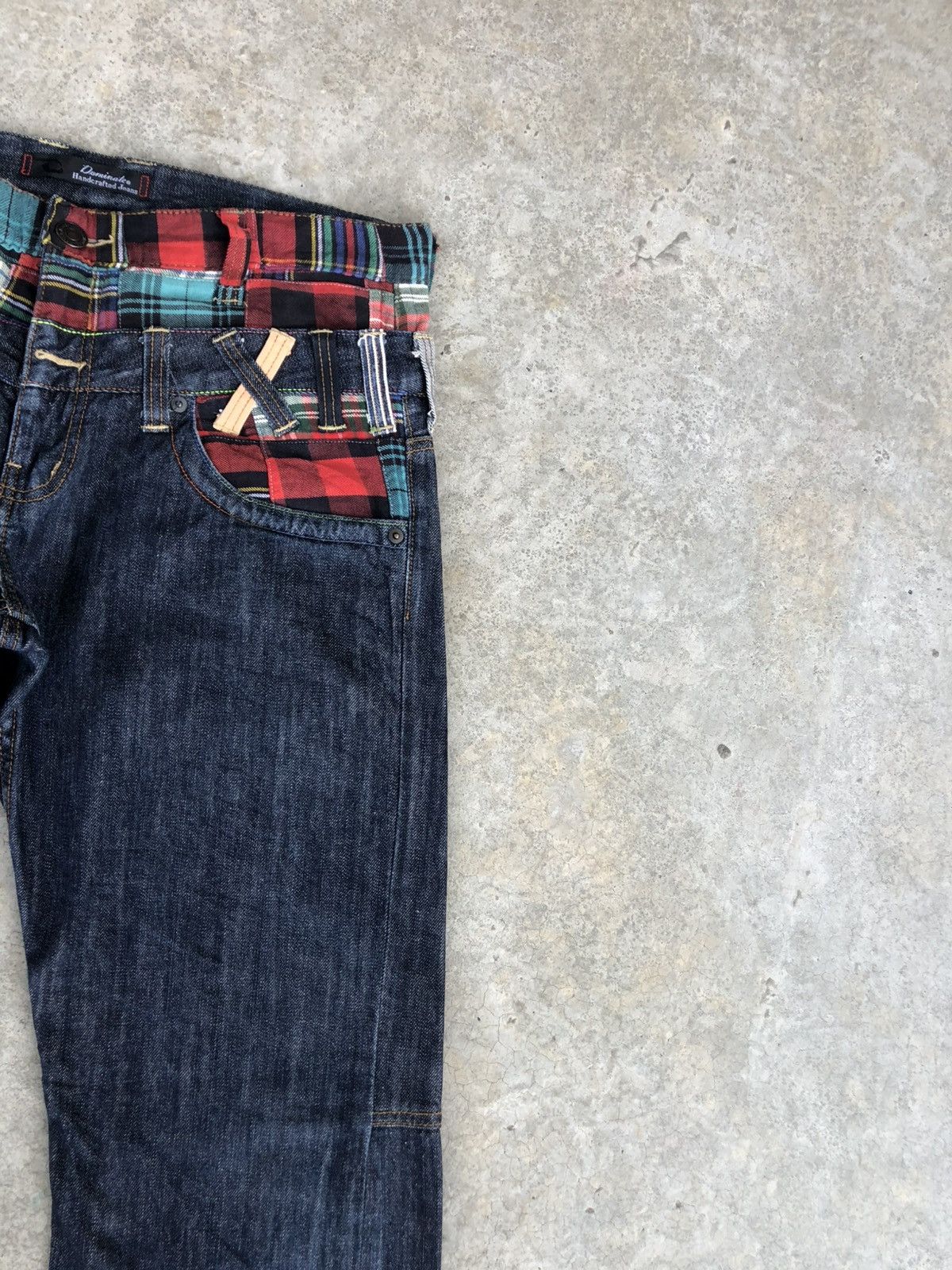 Hysteric Glamour Japanese Dominate Double Waist Embroidered Distressed Jeans Size US 33 - 5 Thumbnail