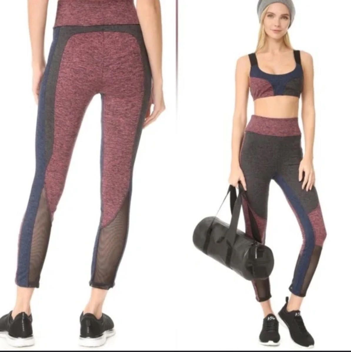 Free People Free People Movement Color Block Crop Leggings Large Size 36" / US 14 / IT 50 - 1 Thumbnail
