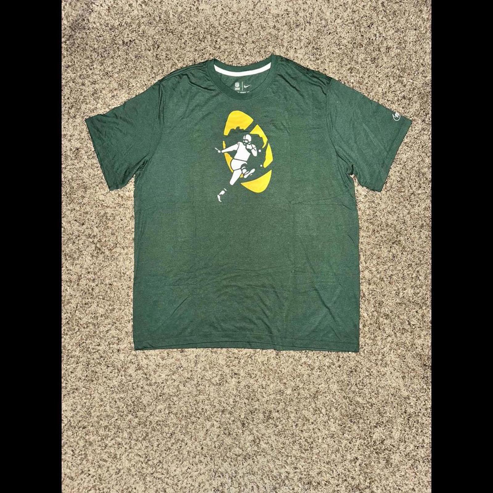 Nike Green Bay Packers Rewind Logo Men's Nike NFL T-Shirt Size US XXL / EU 58 / 5 - 1 Thumbnail