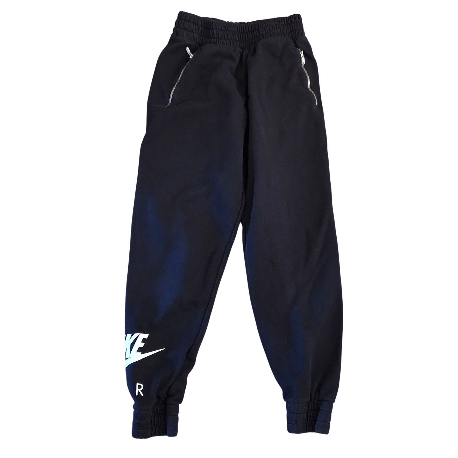 Nike Comfortable Black Nike Air Sweatpants with White Logo - XS Size 30" / US 8 / IT 44 - 1 Thumbnail