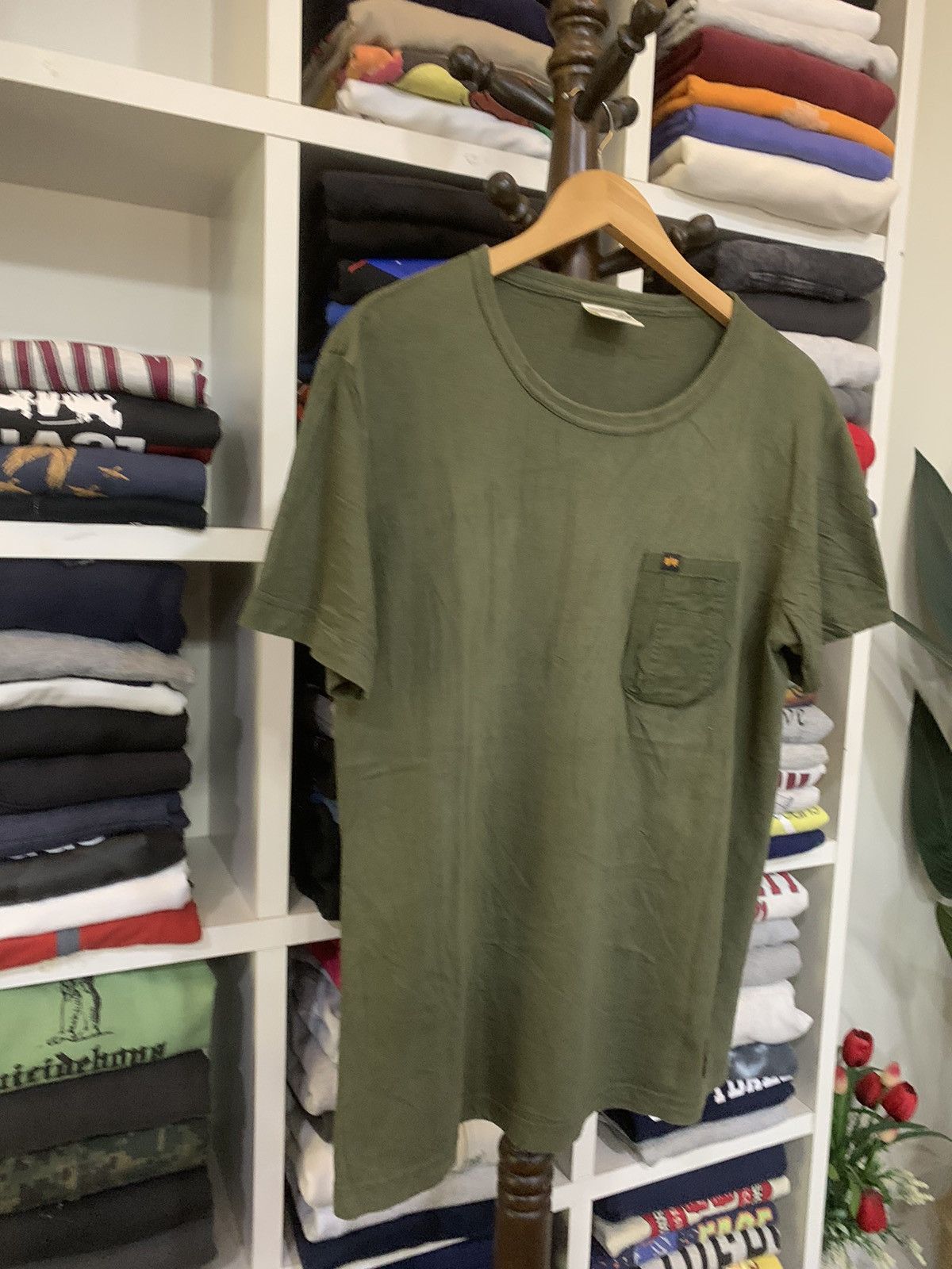Alpha Industries × Vintage Vintage Alpha Industries Tee Size US L / EU 52-54 / 3 - 4 Thumbnail