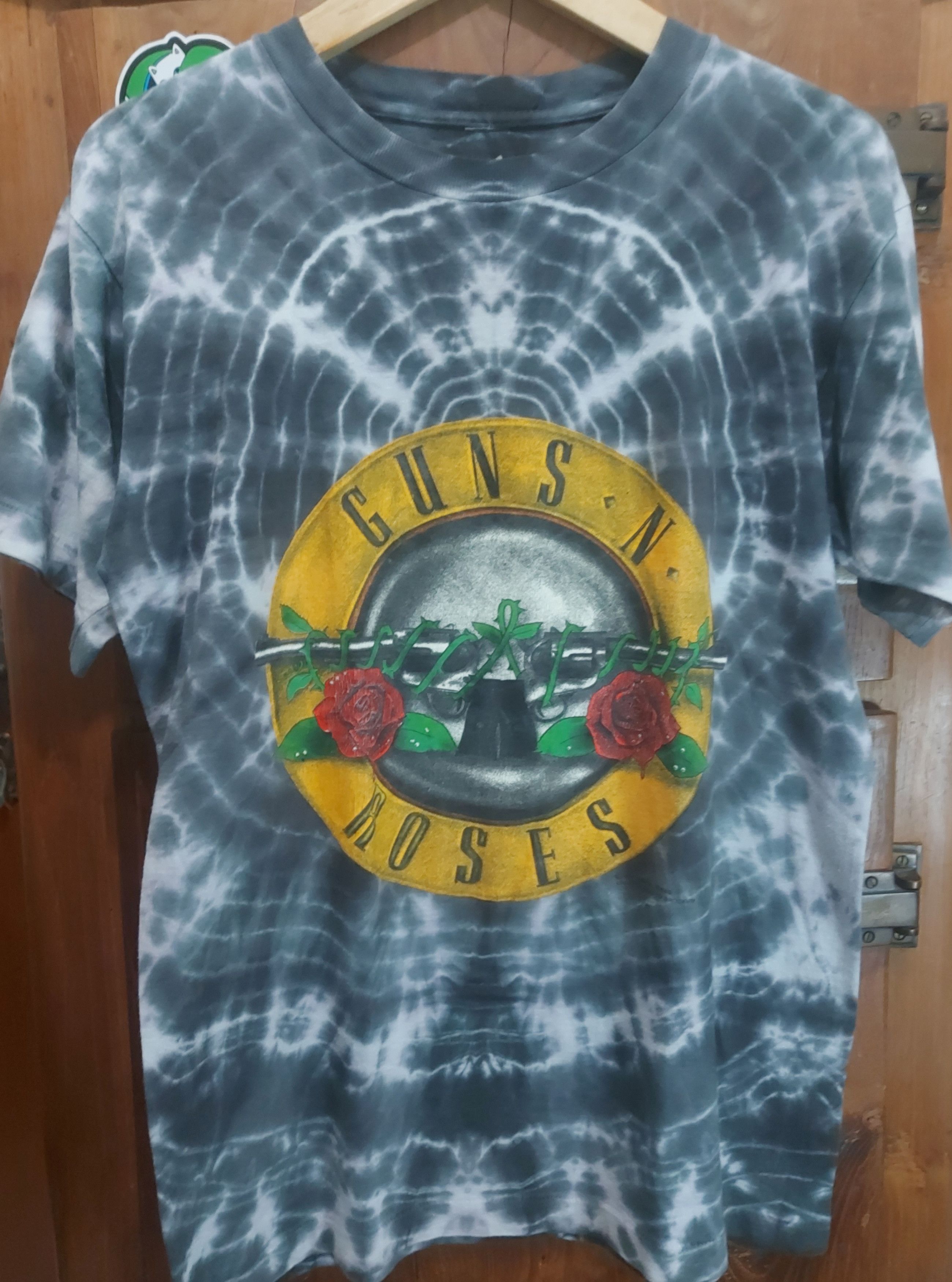 image of Rock Band Vintage Guns N Roses Symetria 1989 in Tie Dye, Men's (Size Large)