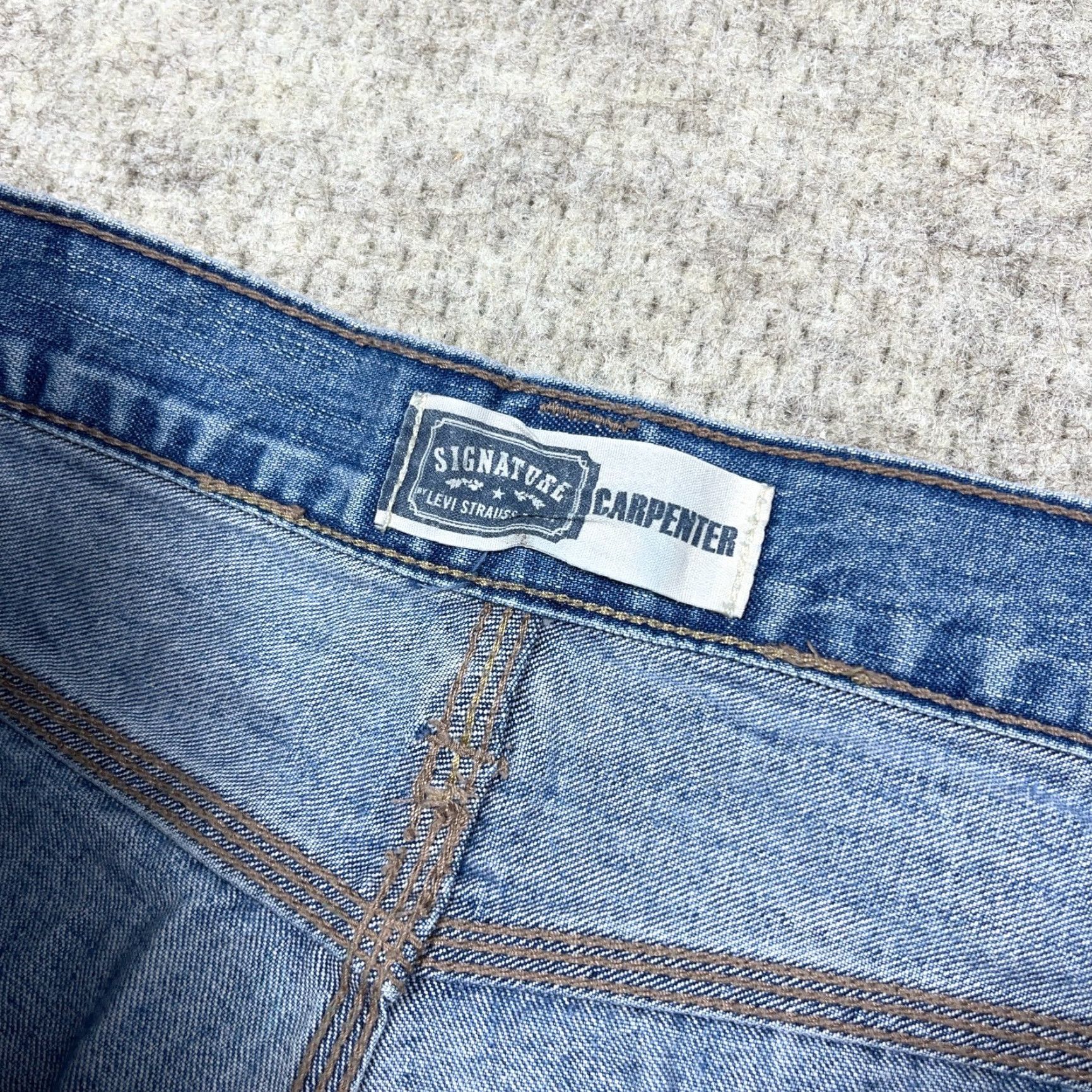 Levi's VINTAGE Levi's Jeans Men 38x30 Baggy Carpenter 5-Pocket Denim Blue Grunge Work Wear Size US 38 / EU 54 - 6 Thumbnail