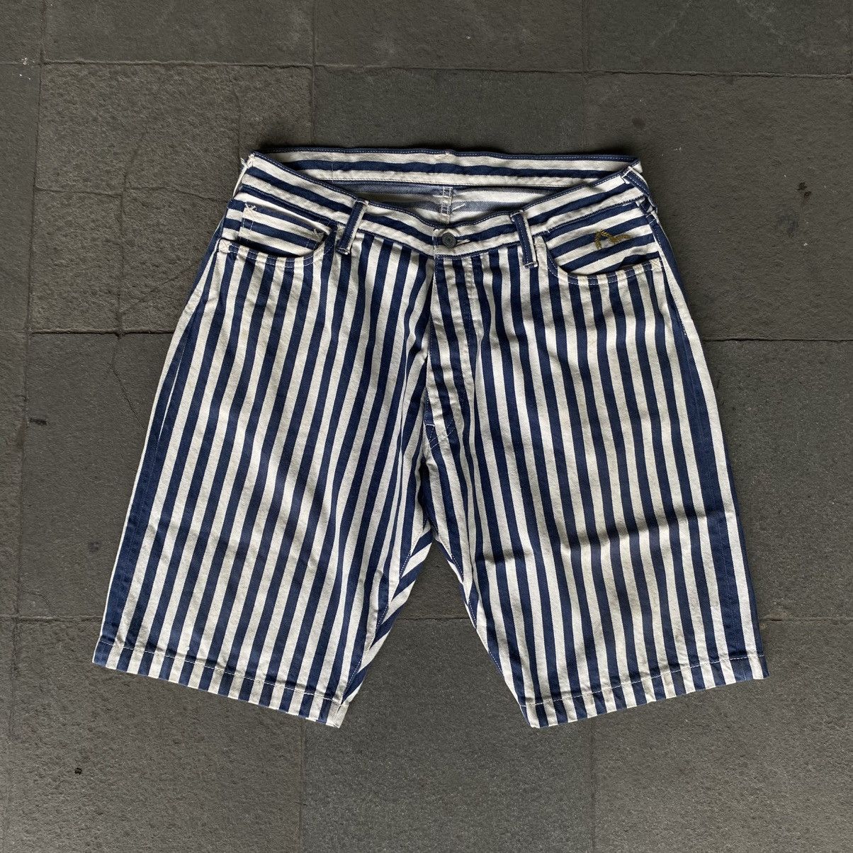 Evisu × Vintage Evisu Short Pants Stripe LOT 2001 Size US 36 / EU 52 - 6 Thumbnail