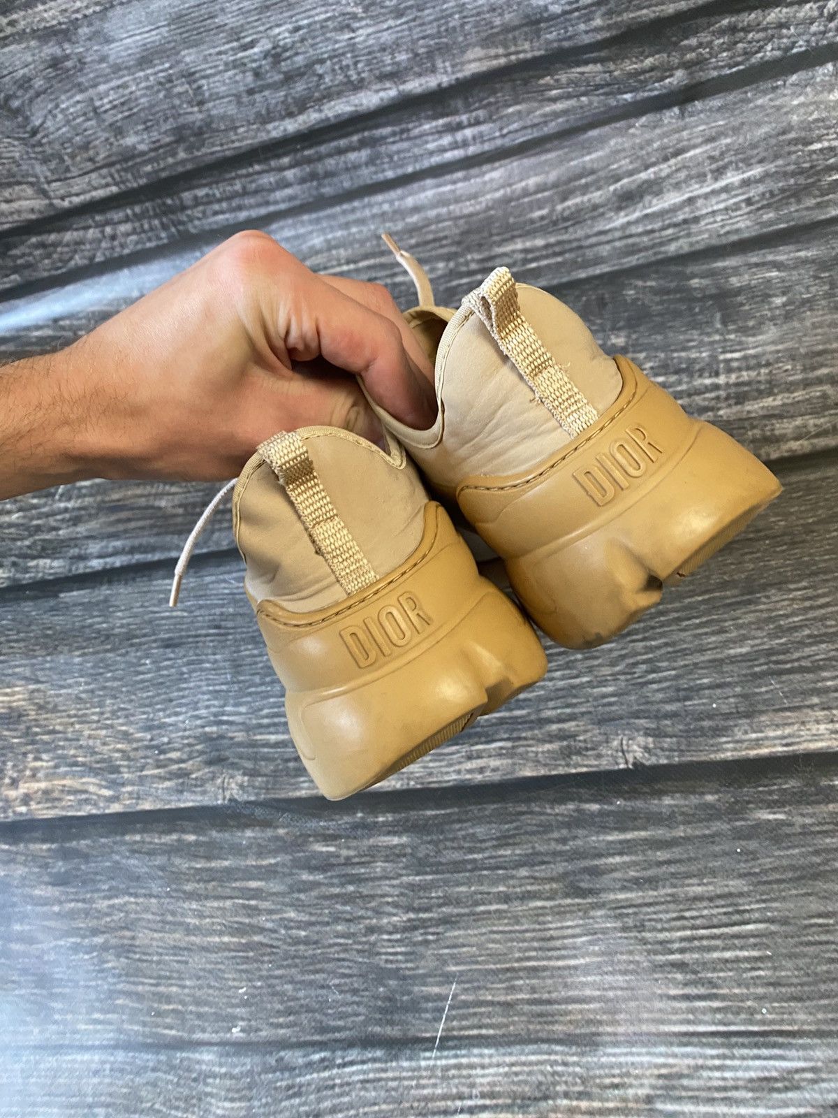 Dior Dior D Connect Trainers Low Top Sneakers Beige Size US 10 / IT 40 - 6 Thumbnail