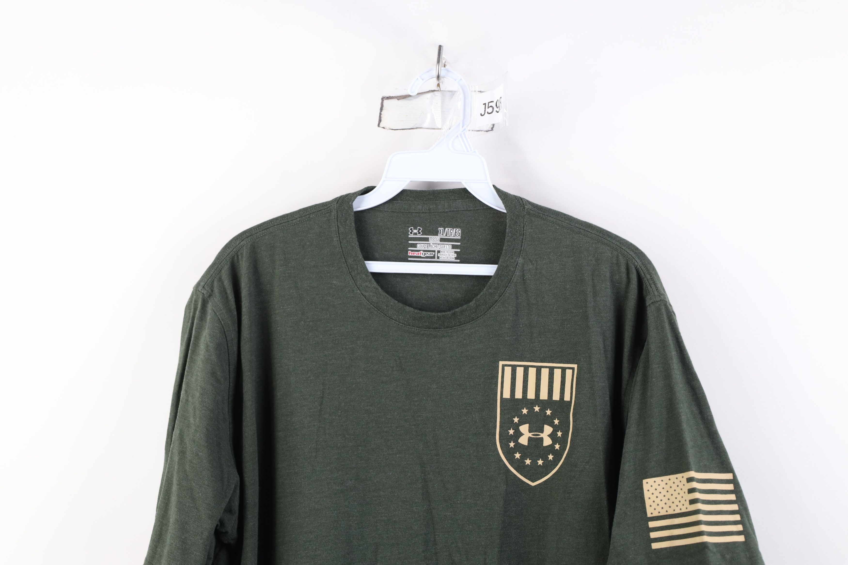 Under Armour Under Armour Military Freedom Short Sleeve T-Shirt Green Size US XL / EU 56 / 4 - 2 Thumbnail