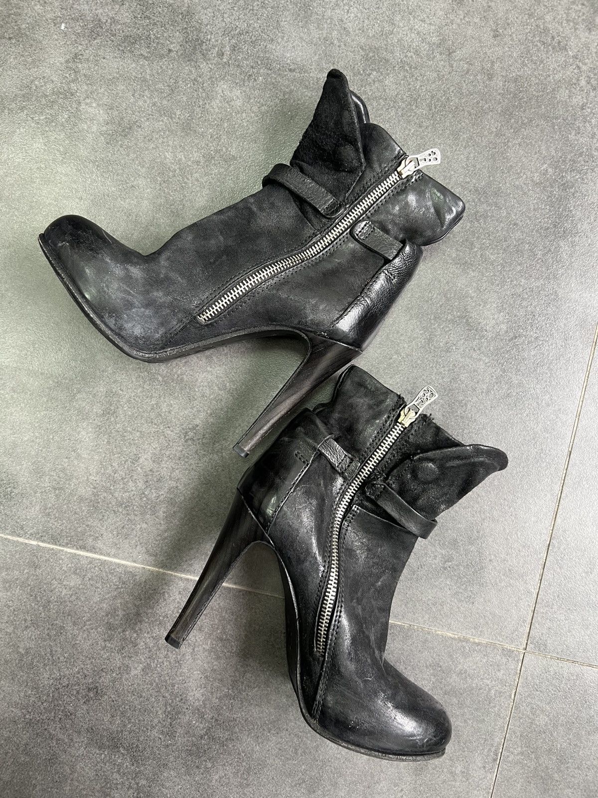 A.S.98 × Leather A.S.98 Avantgarde ankle Leather Boots Size 36 Size US 6 / IT 36 - 2 Thumbnail