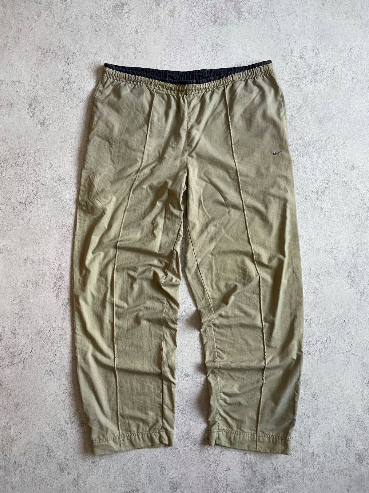 Vintage Nike Swoosh Embroidered Logo Nylon Pants 90s XXL