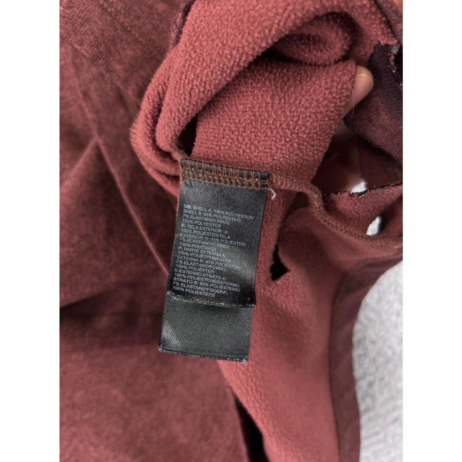 The North Face The North Face Sweater Mens Large Red 1/4 Zip Pullover Long Sleeve Polyester Knit Size US L / EU 52-54 / 3 - 5 Thumbnail