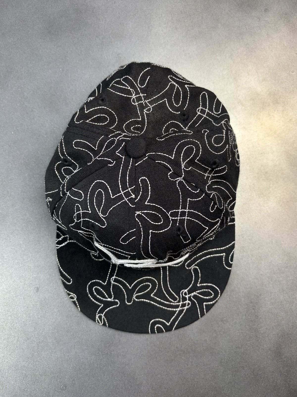 Rocawear × Vintage Vintage Rocawear Fitted Cap 7 1/2 Flat Brim 2000s 1990s Y2K Size ONE SIZE - 6 Thumbnail