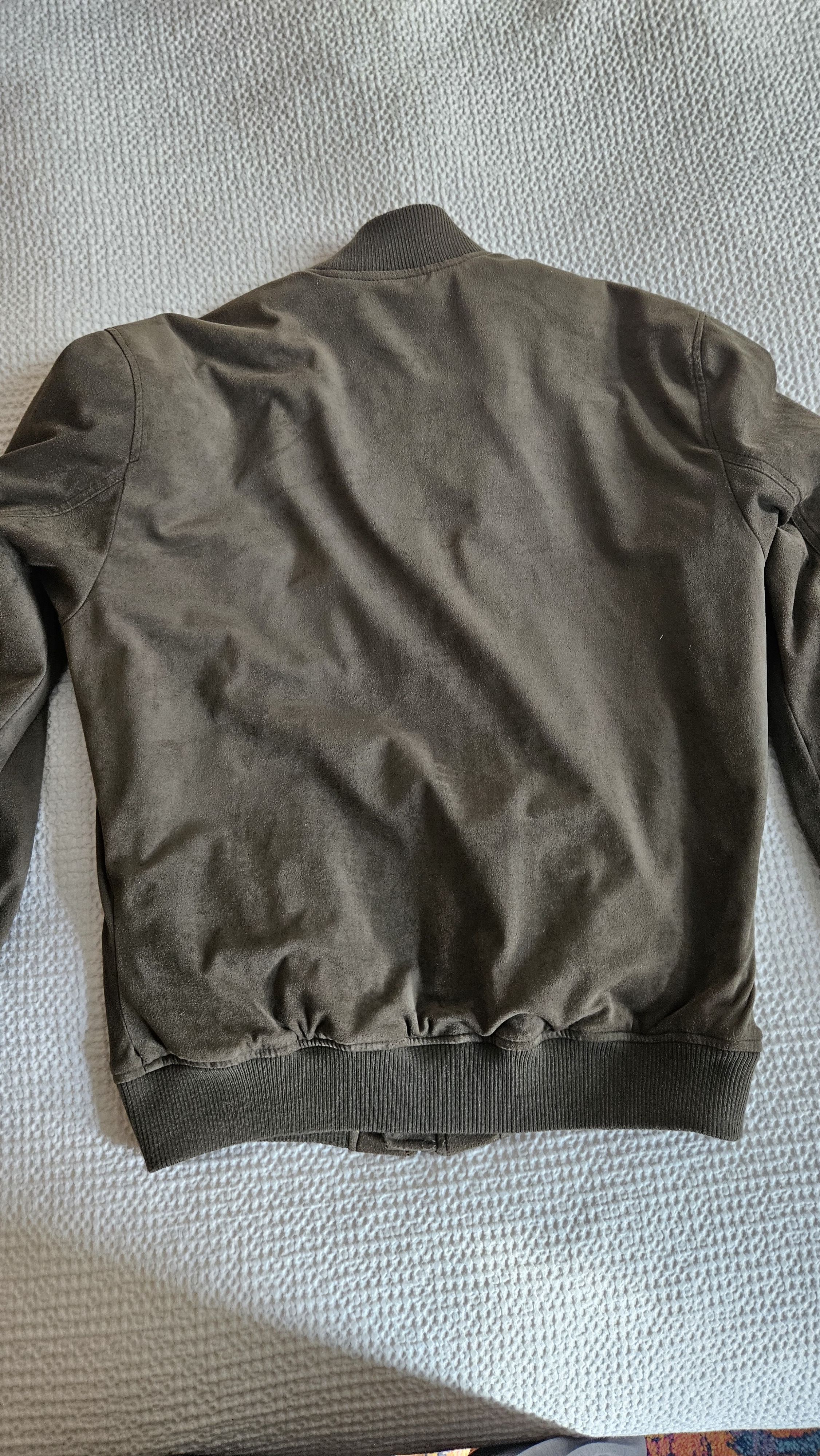 Other Slate & Stone Men's Green Faux Suede bomber jacket Size US XL / EU 56 / 4 - 2 Thumbnail