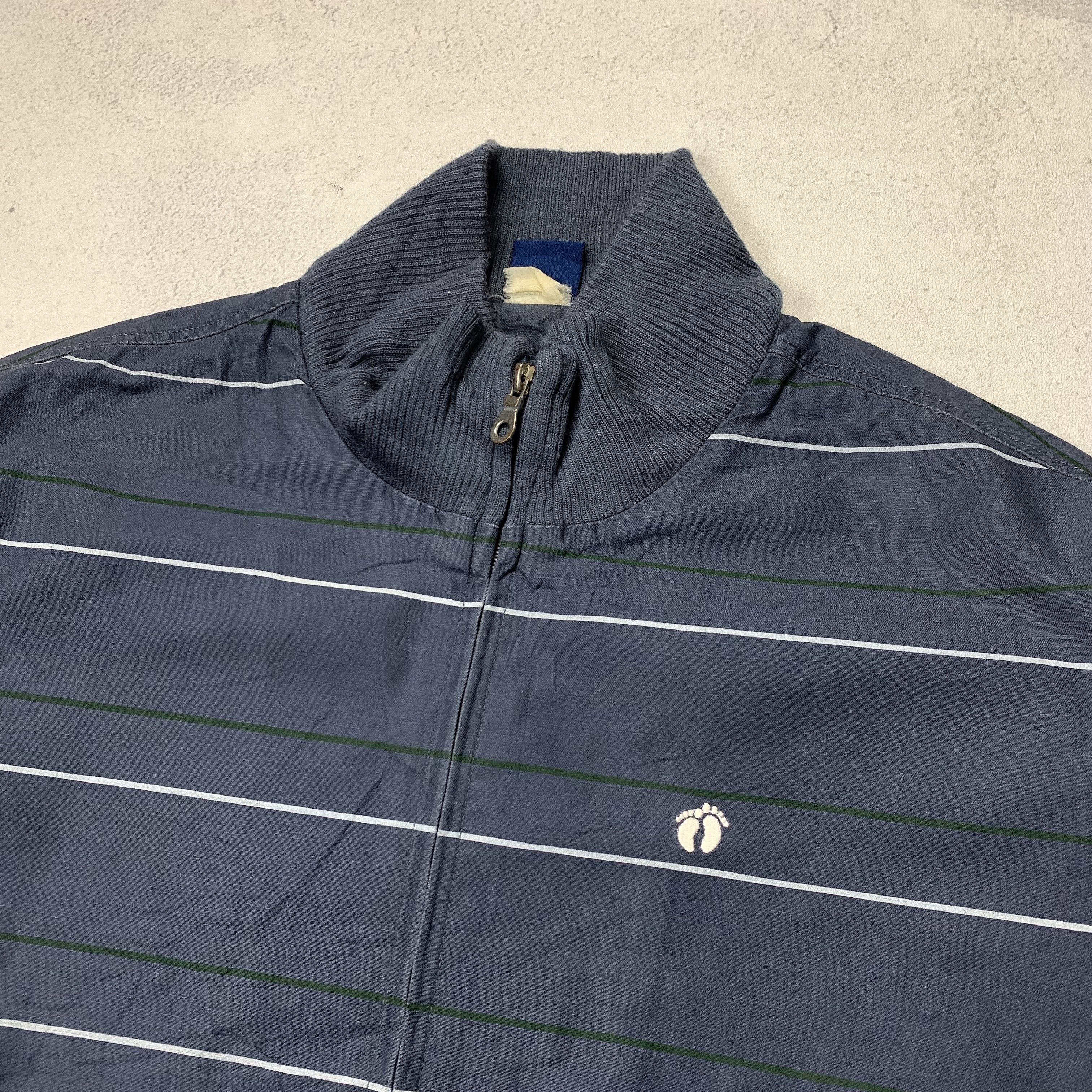 Hang Ten Vintage Hang Ten Striped Zip Up Jacket Size US M / EU 48-50 / 2 - 3 Thumbnail