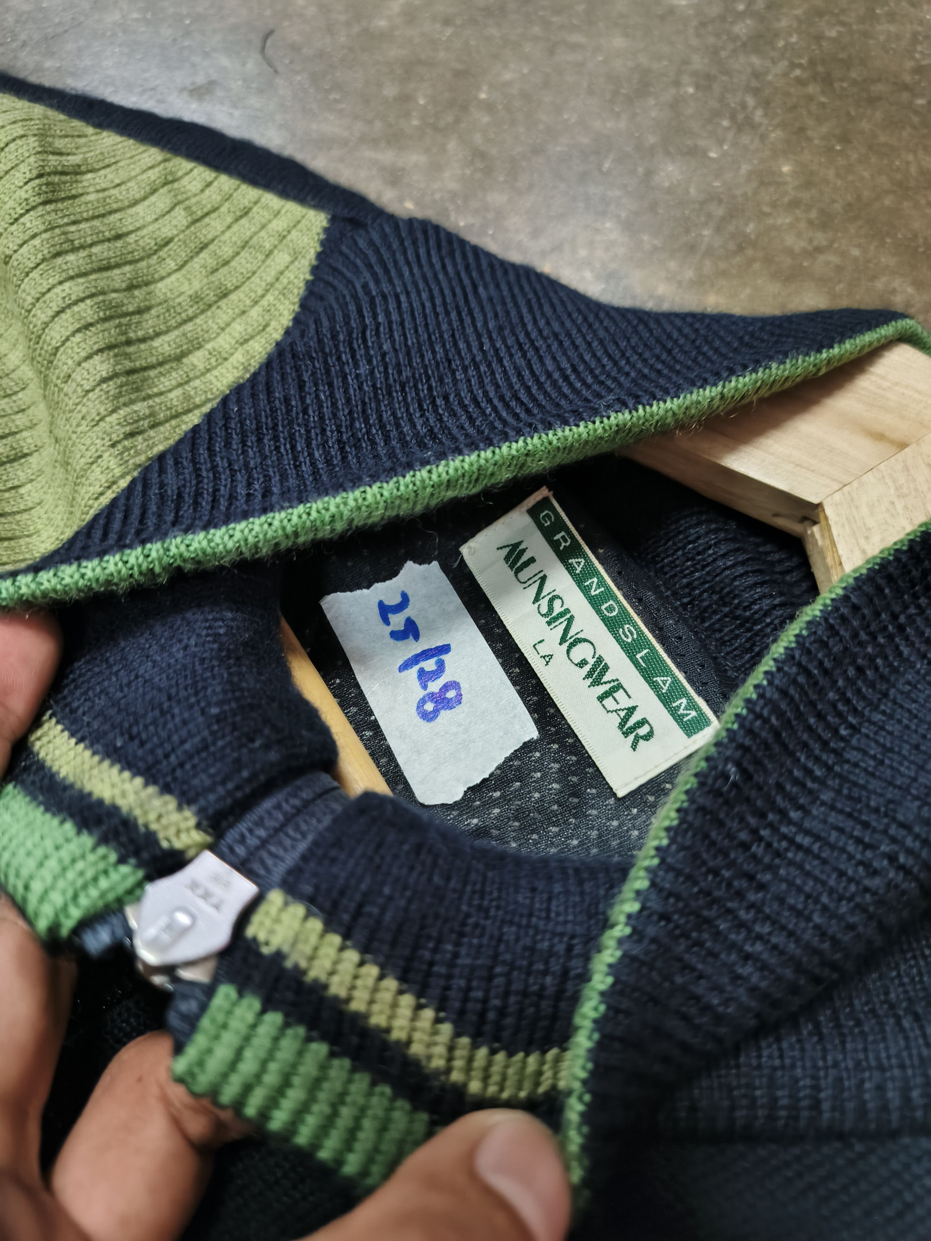 Grand Slam VTG GRAND SLAM MUNSING WEAR KNIT ZIP SWEATER Size US L / EU 52-54 / 3 - 6 Thumbnail