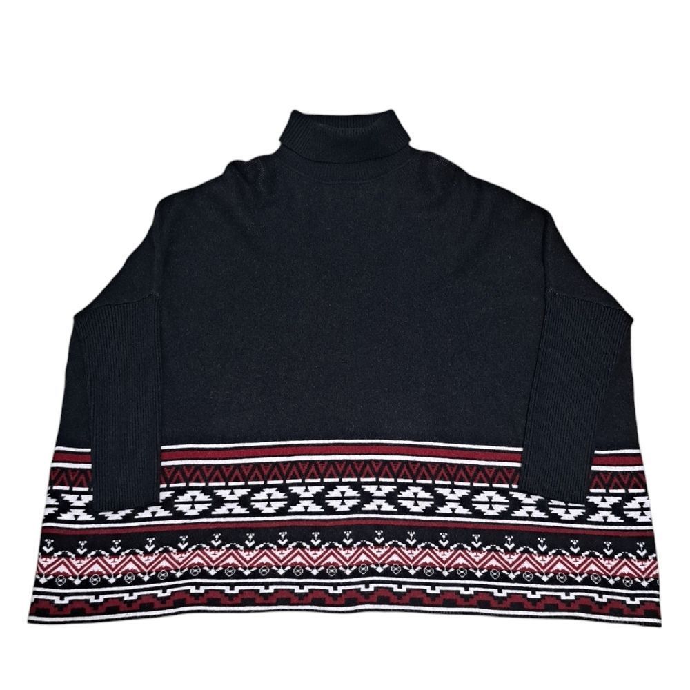 Joseph Joseph A Tribal Jacquard Western Lagenlook Aztec Knitwear Po Size L / US 10 / IT 46 - 4 Thumbnail