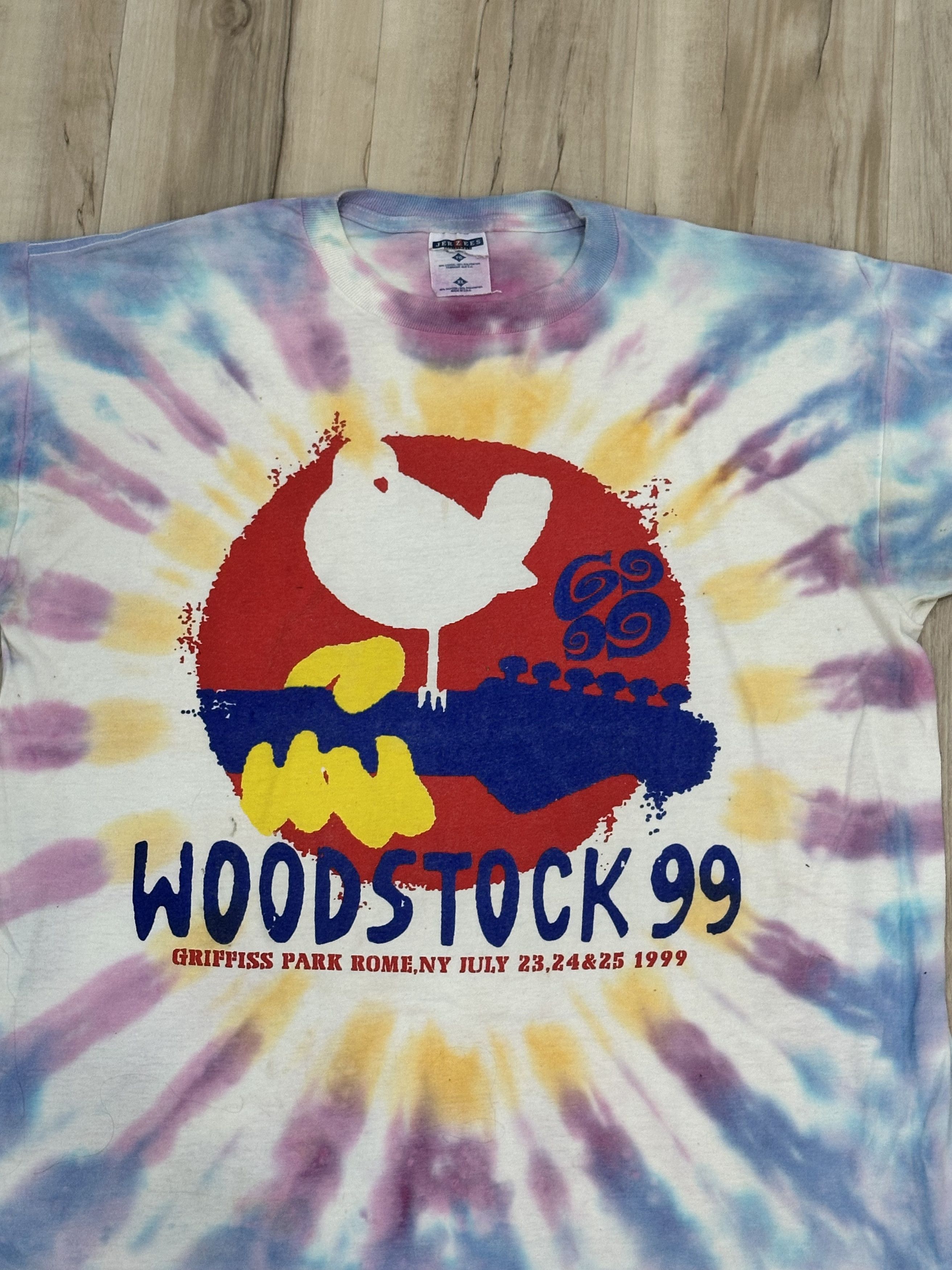 Vintage Vintage Woodstock 1999 Tie-Dye Tee – Authentic Vintage XL Size US XL / EU 56 / 4 - 3 Thumbnail