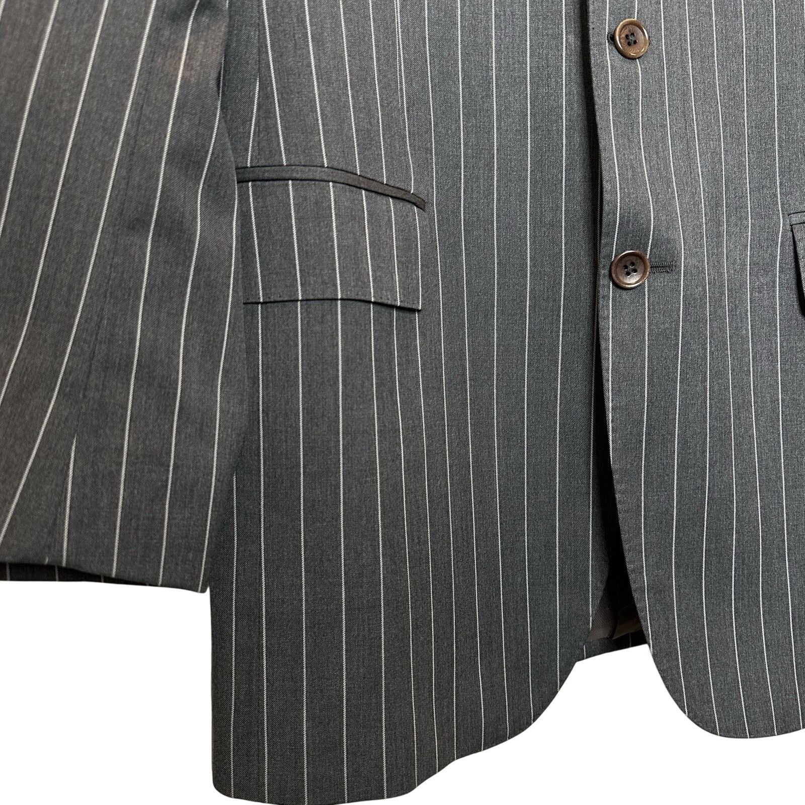 Brooks Brothers Brooks Brothers Regent Fit Wool Pinstripe 1818 Suit Blazer Size 40L - 19 Thumbnail