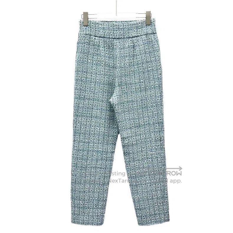 Chanel Chanel Cruise Series Blue Cotton Woven Tweed Casual Trouse Size 25" / US 0 / IT 36 - 2 Thumbnail