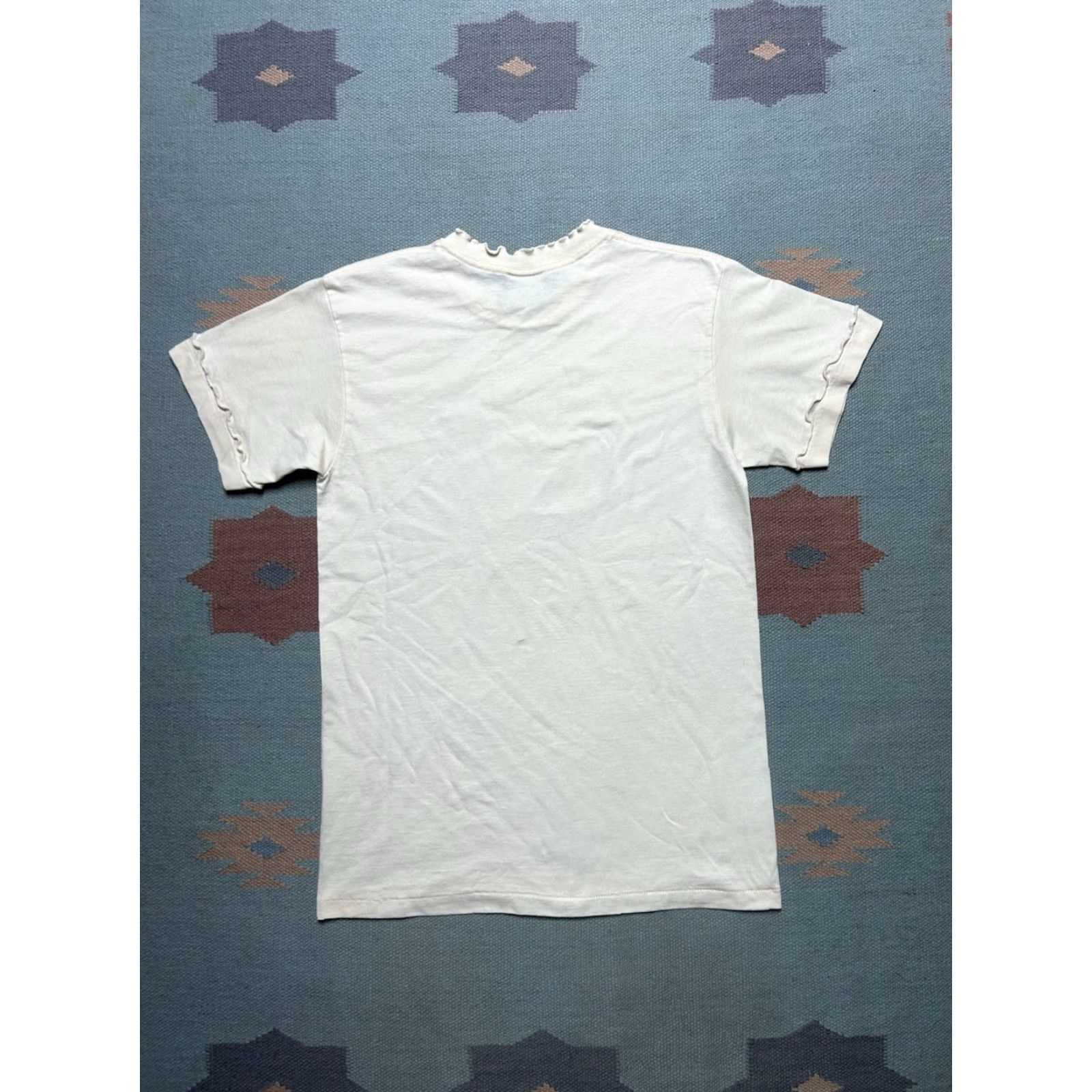 Sunflower VINTAGE 90s FLOWER T-Shirt Floral Pattern Women's L White Graphic Shirt Flowers Glitter Sparkle Large Size L / US 10 / IT 46 - 6 Thumbnail