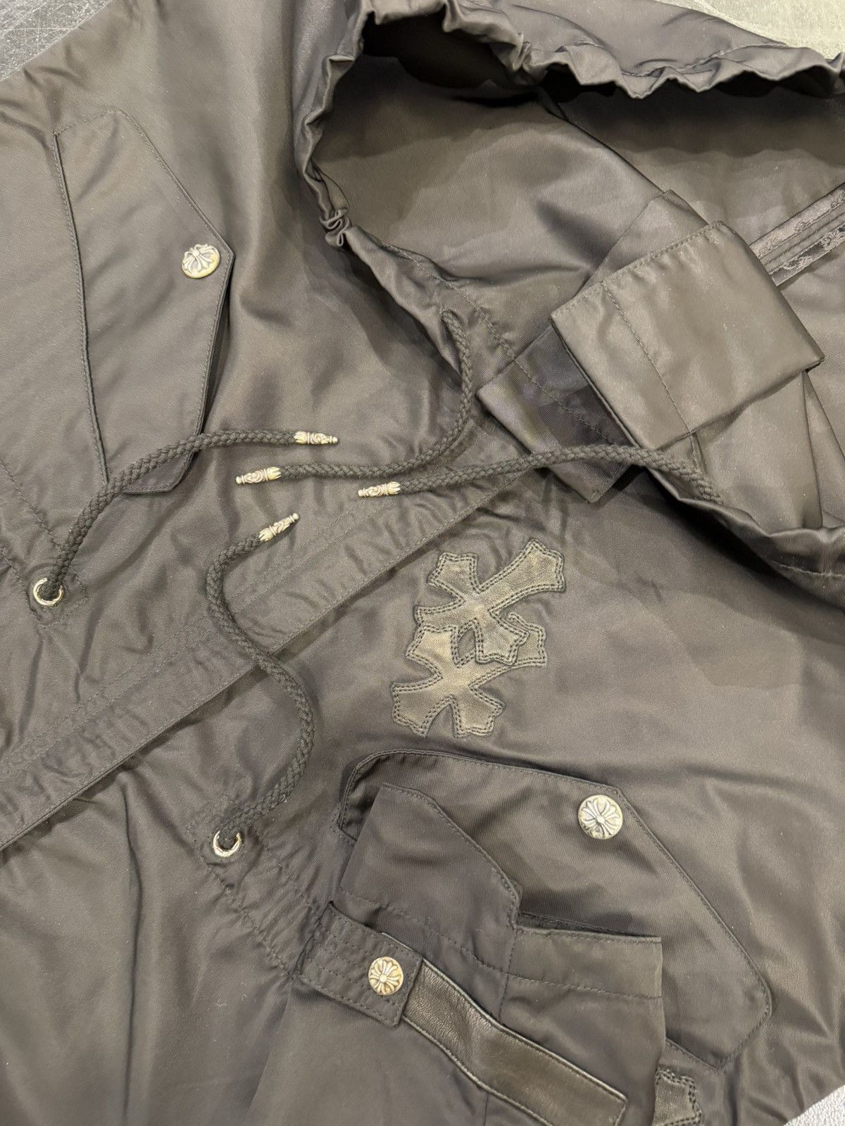Chrome Hearts Chrome Hearts Nylon Cross Patch Parka Size US S / EU 44-46 / 1 - 6 Thumbnail
