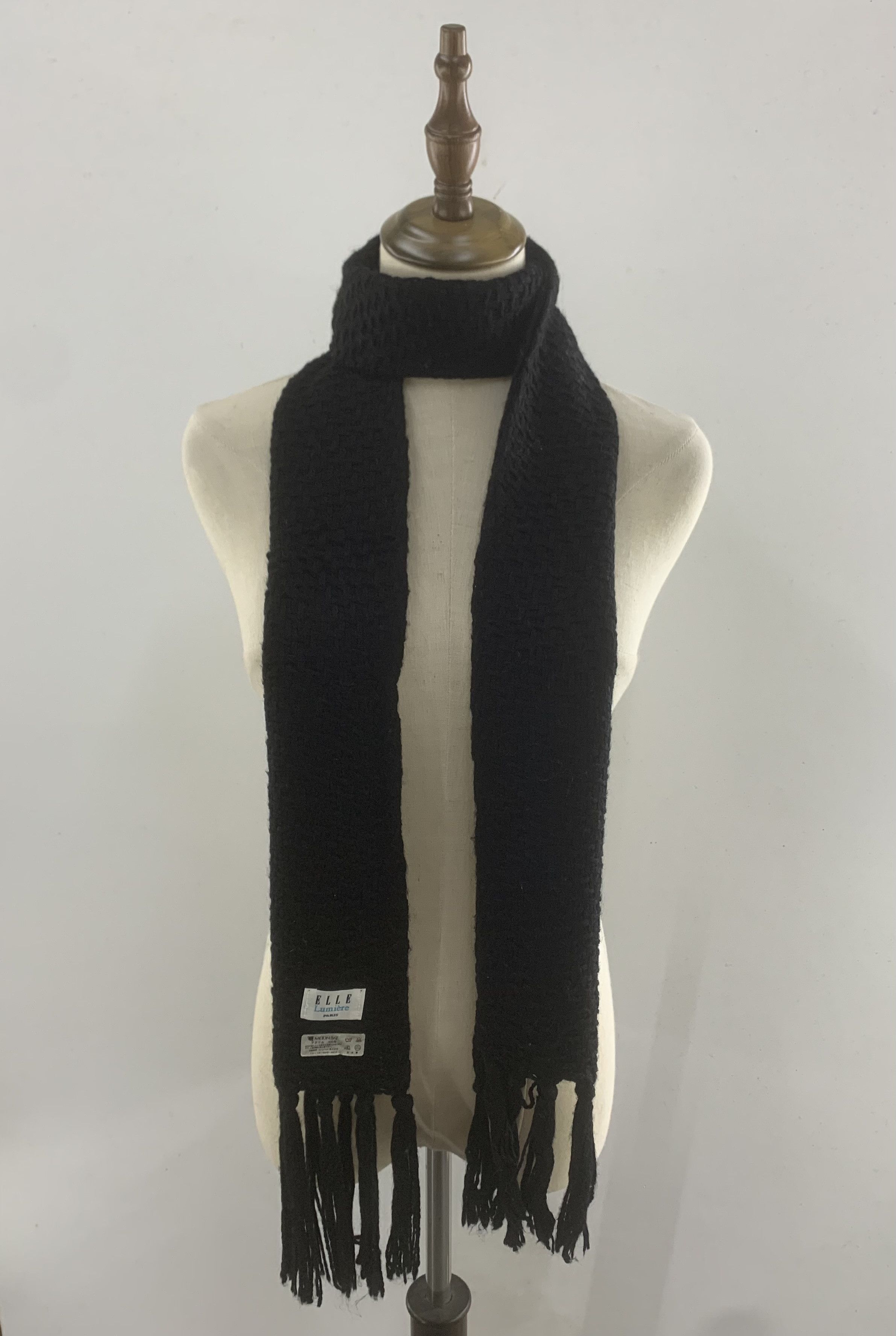 Vintage Elle Scarf Wool Muffler Neck Wrap BL9246 Size ONE SIZE - 1 Thumbnail