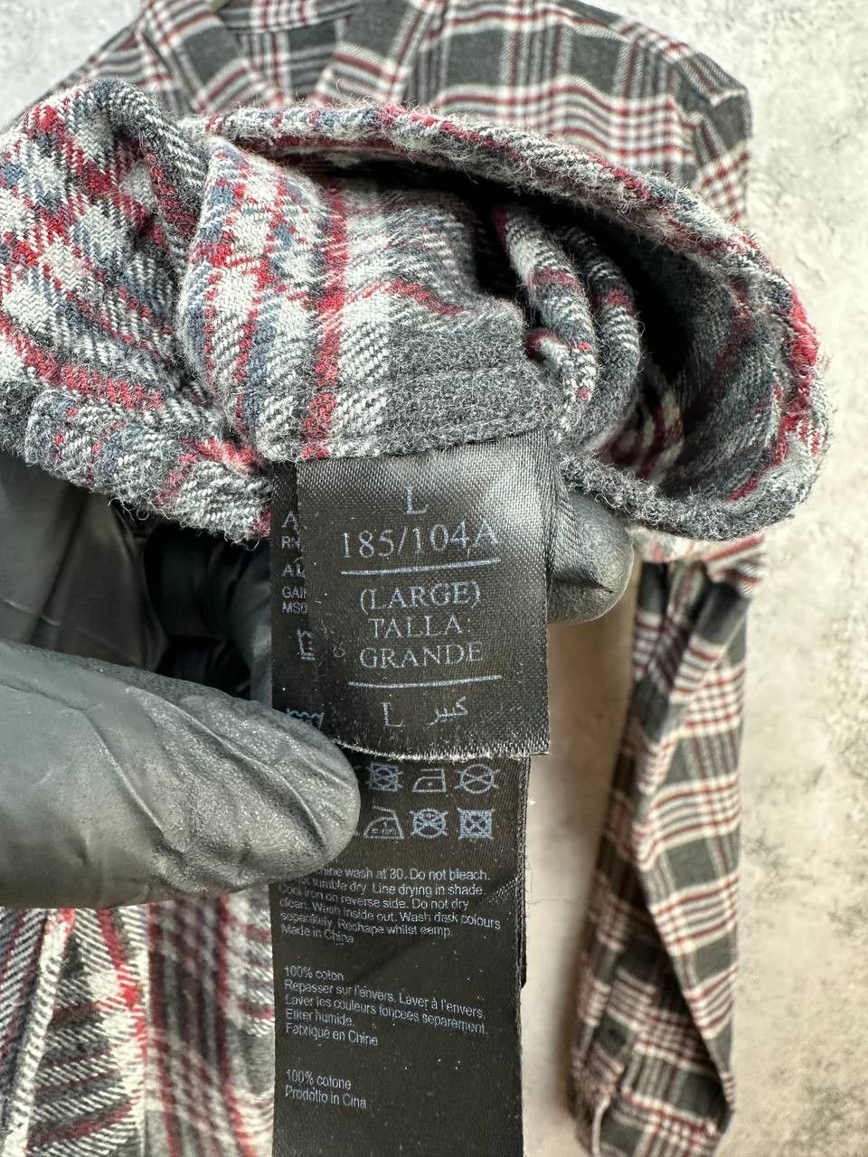 Allsaints AllSaints Gaines Brushed Flannel Shirt Check Ramskull Grunge Size US L / EU 52-54 / 3 - 13 Thumbnail