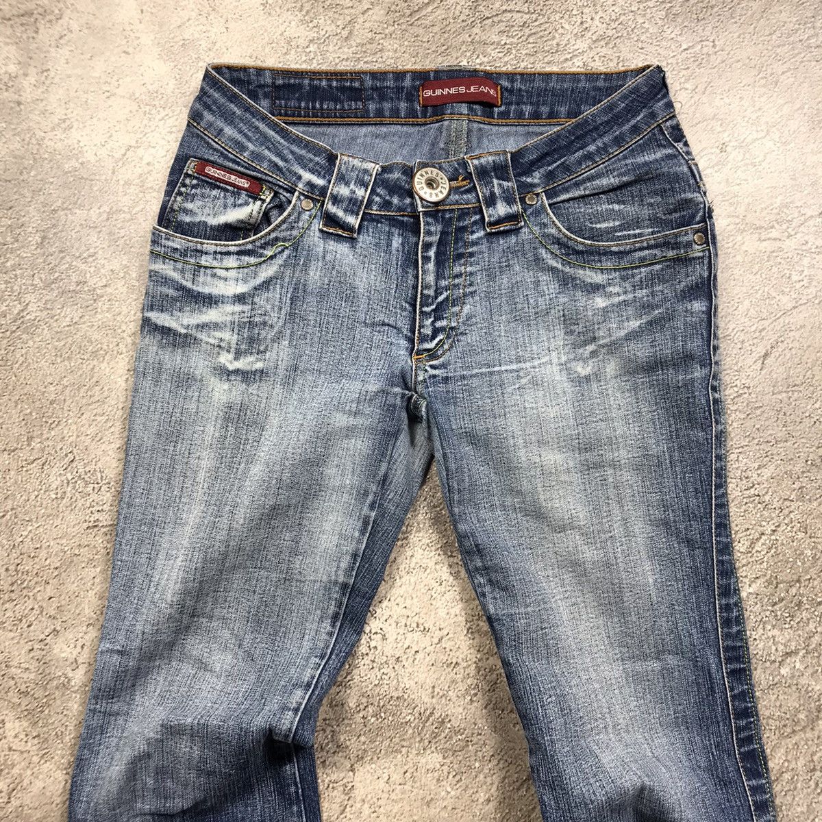 Vintage Vintage 90s Distressed Baggy Jeans Grunge Thrashed Dark Wash Size 28" / US 6 / IT 42 - 3 Thumbnail