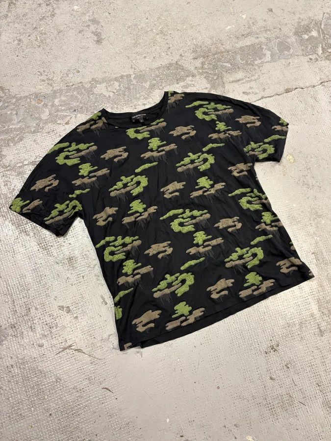 Emporio Armani FW2018 Emporio Armani Green Lands Cloudy Black T-Shirt Size US M / EU 48-50 / 2 - 4 Thumbnail
